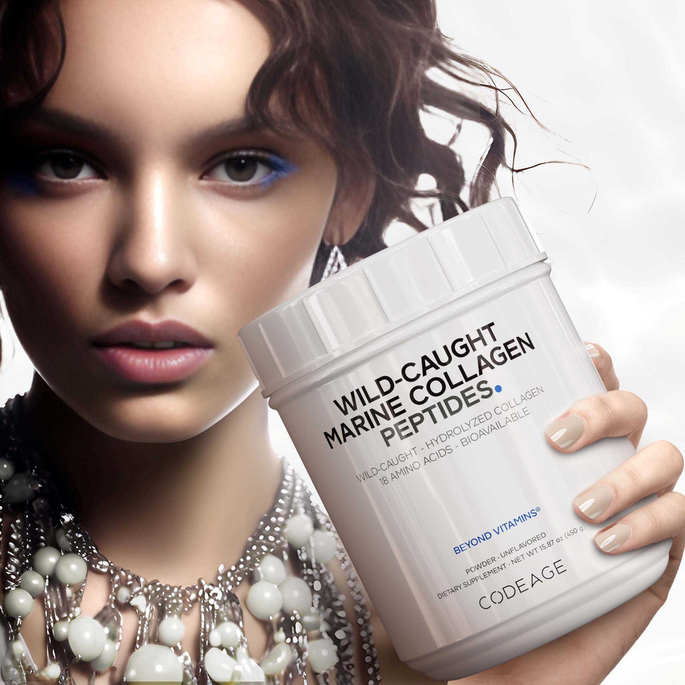 Wild-Caught Marine Hydrolyzed Collagen Peptides Powder Type I and III - 15.87 oz. (50 Servings)  | GNC
