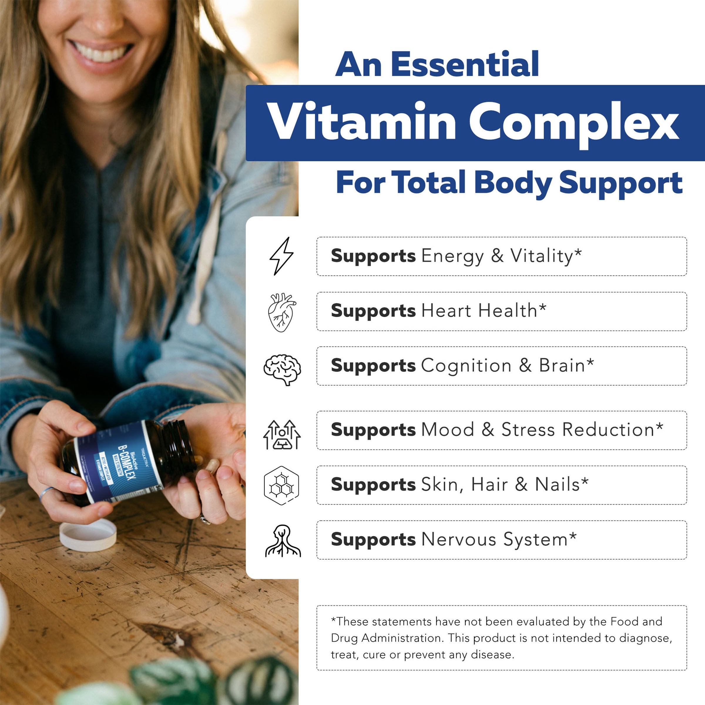 BioActive B-Complex Max Strength - 60 Capsules (60 Servings)  | GNC