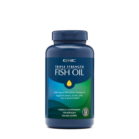Triple Strength Fish Oil (120 ct) – For Brain, Eye, Heart Health