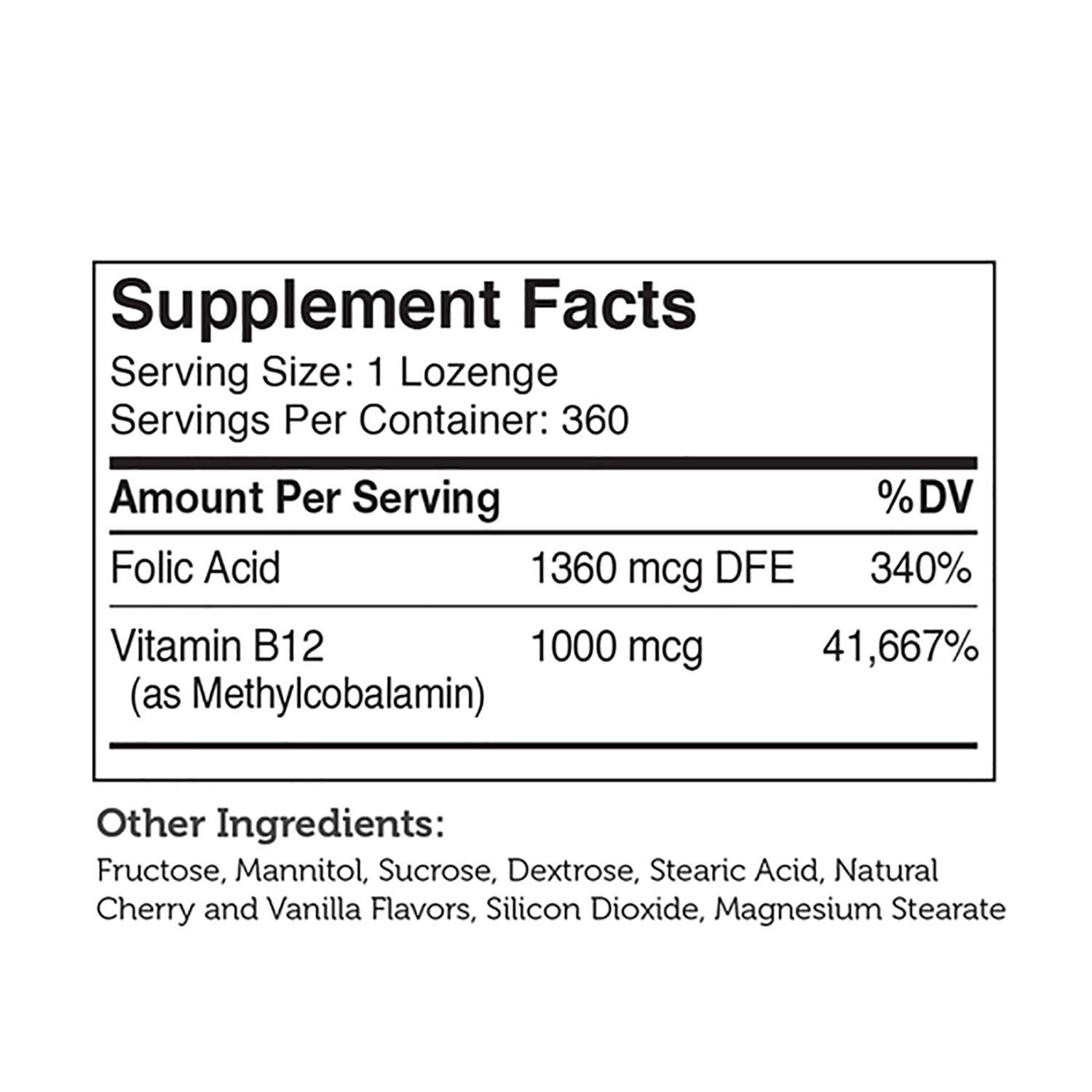 B12 Energizer&trade;* - Cherry - 360 Lozenges (360 Servings)  | GNC