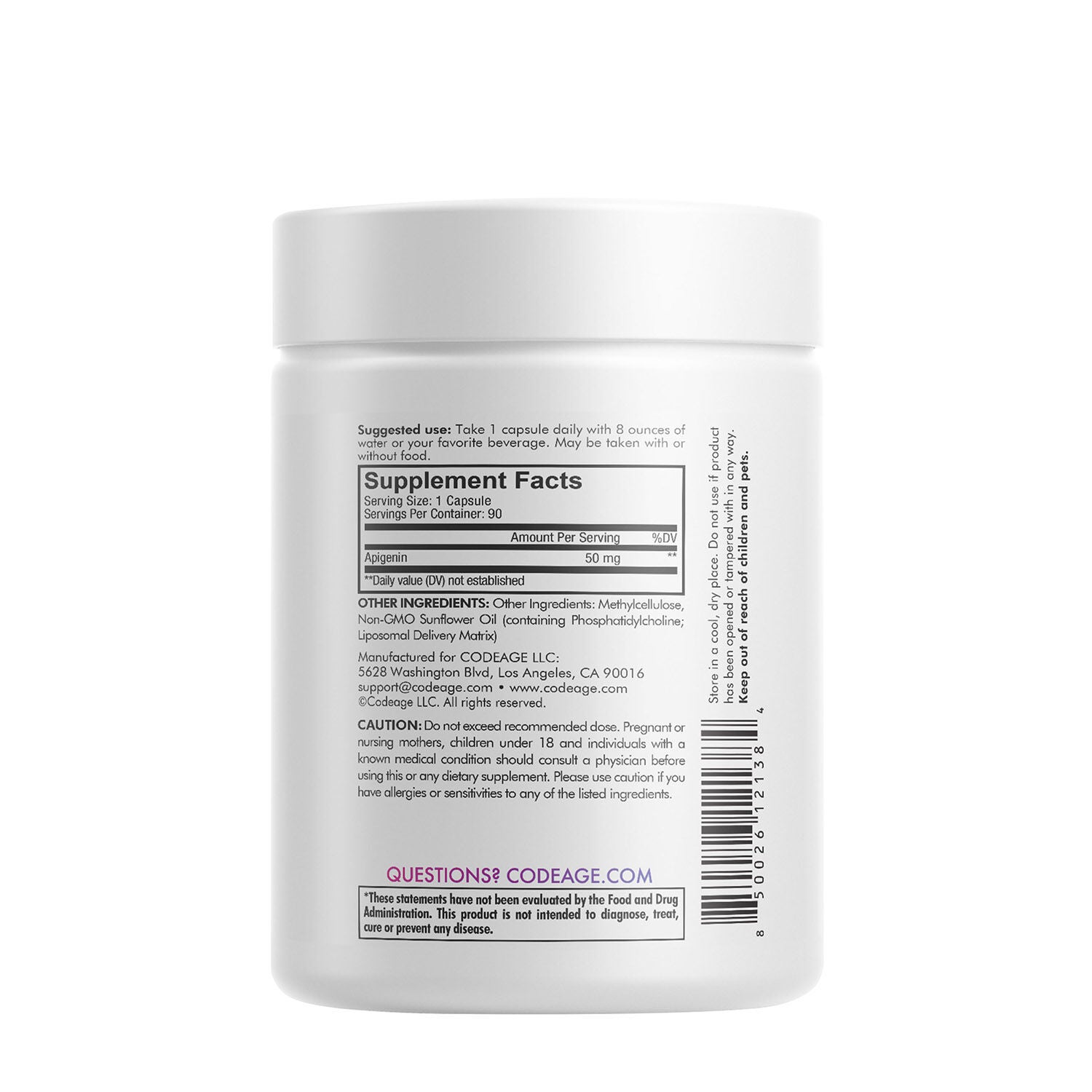 Liposomal Apigenin - 90 Capsules (90 Servings)