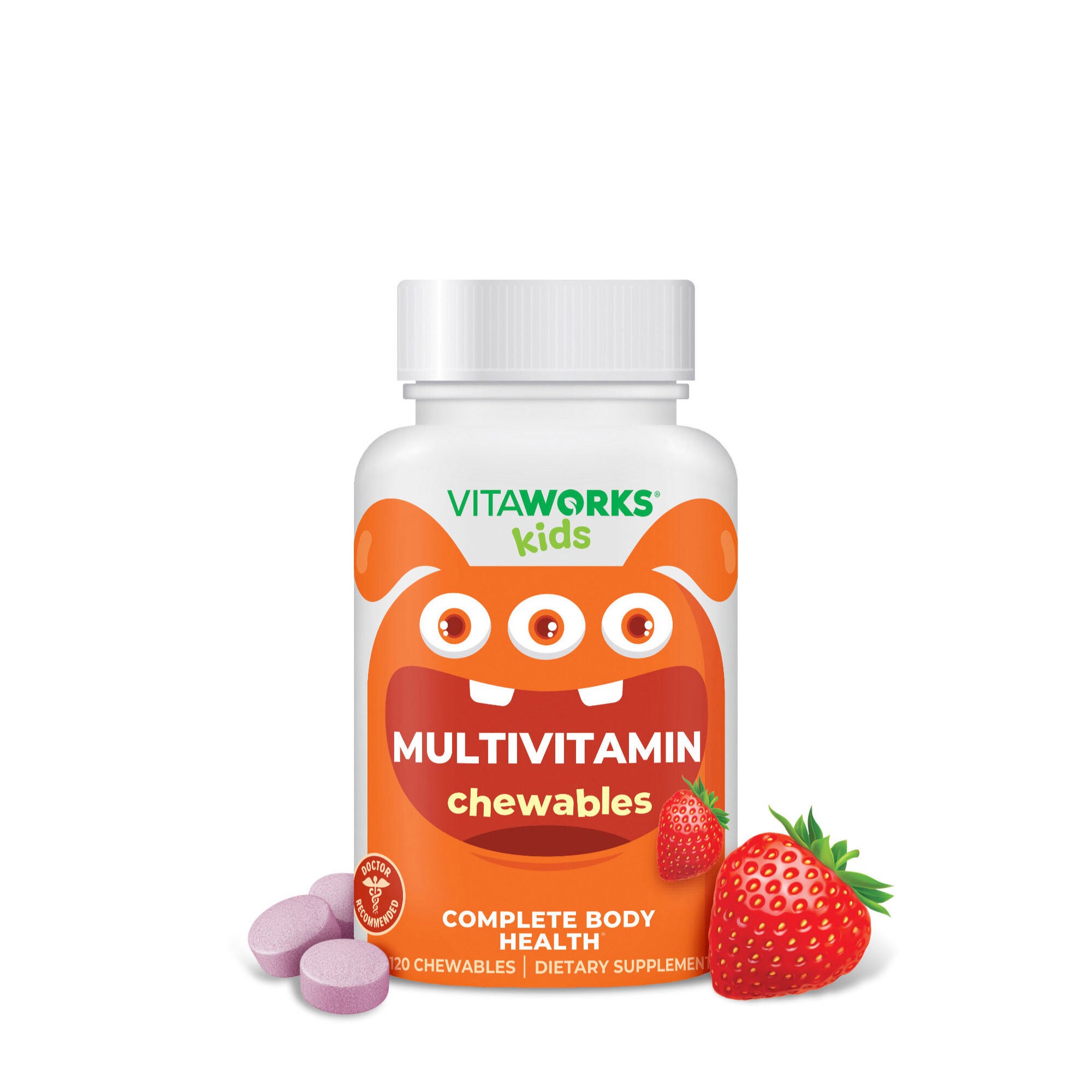 Kids Multivitamin With Iron 120 Chewables (60 Servings) GNC