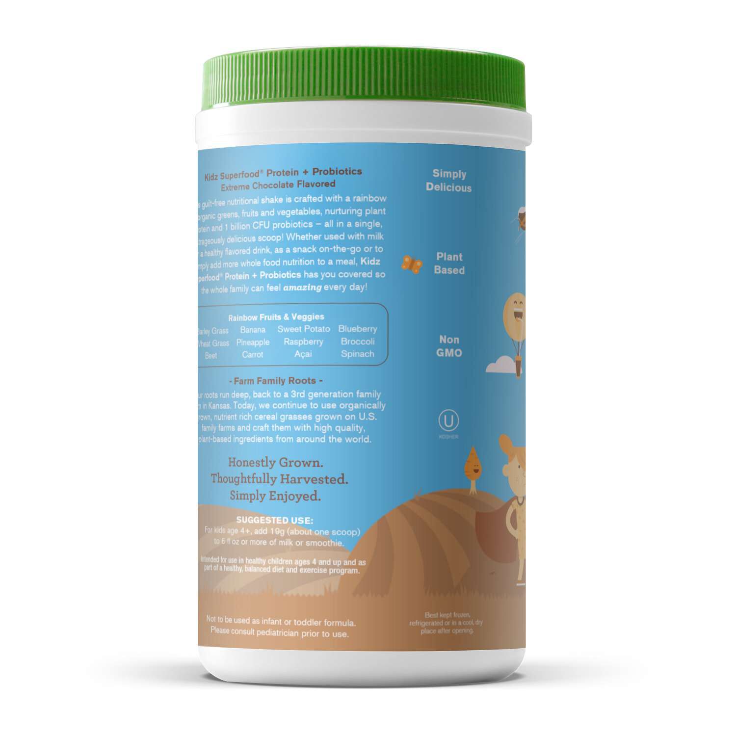 Kidz Superfood Protein + Probiotics - Extreme Chocolate (15 Servings)