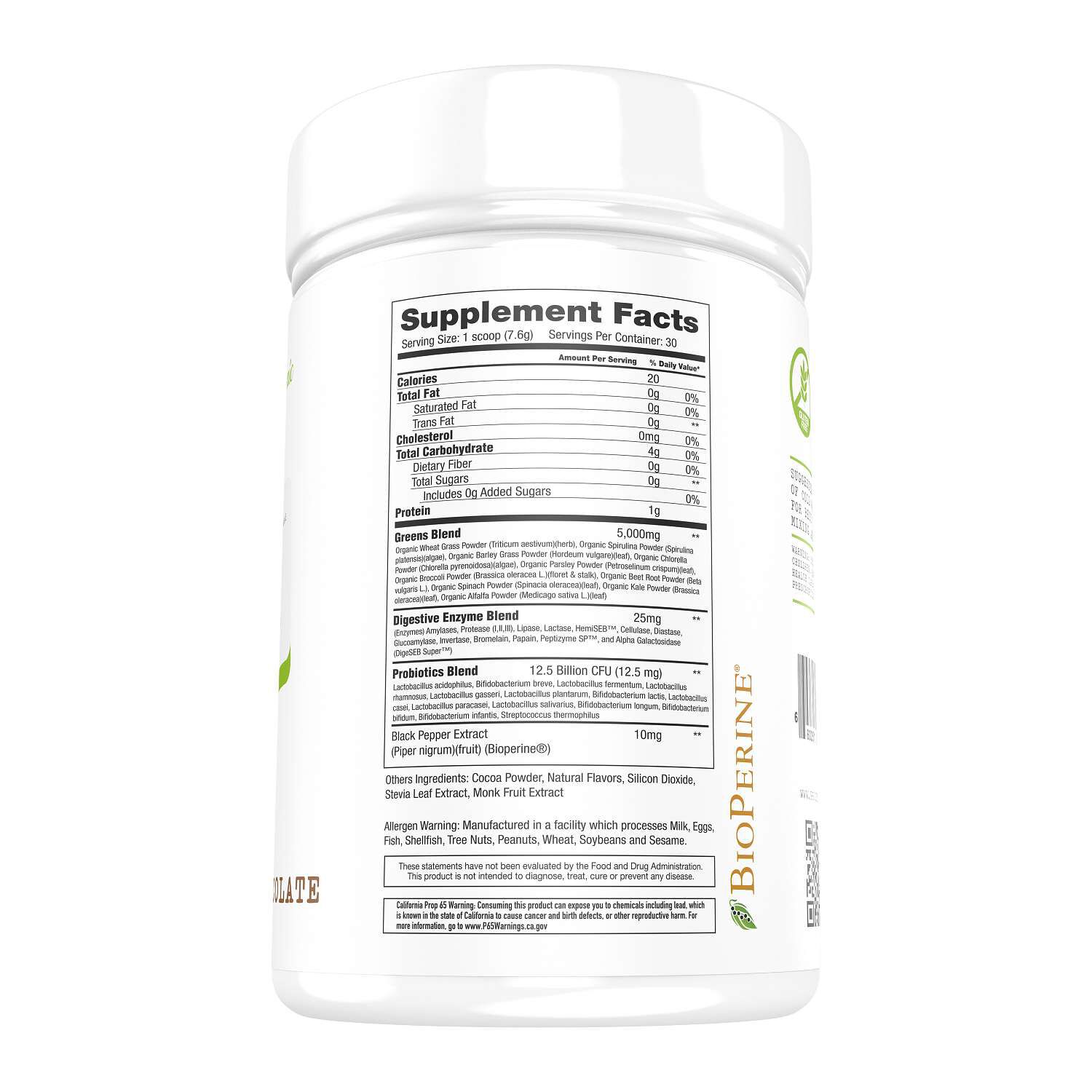 Greens Superfood - Chocolate - 8.04 oz. (30 Servings)
