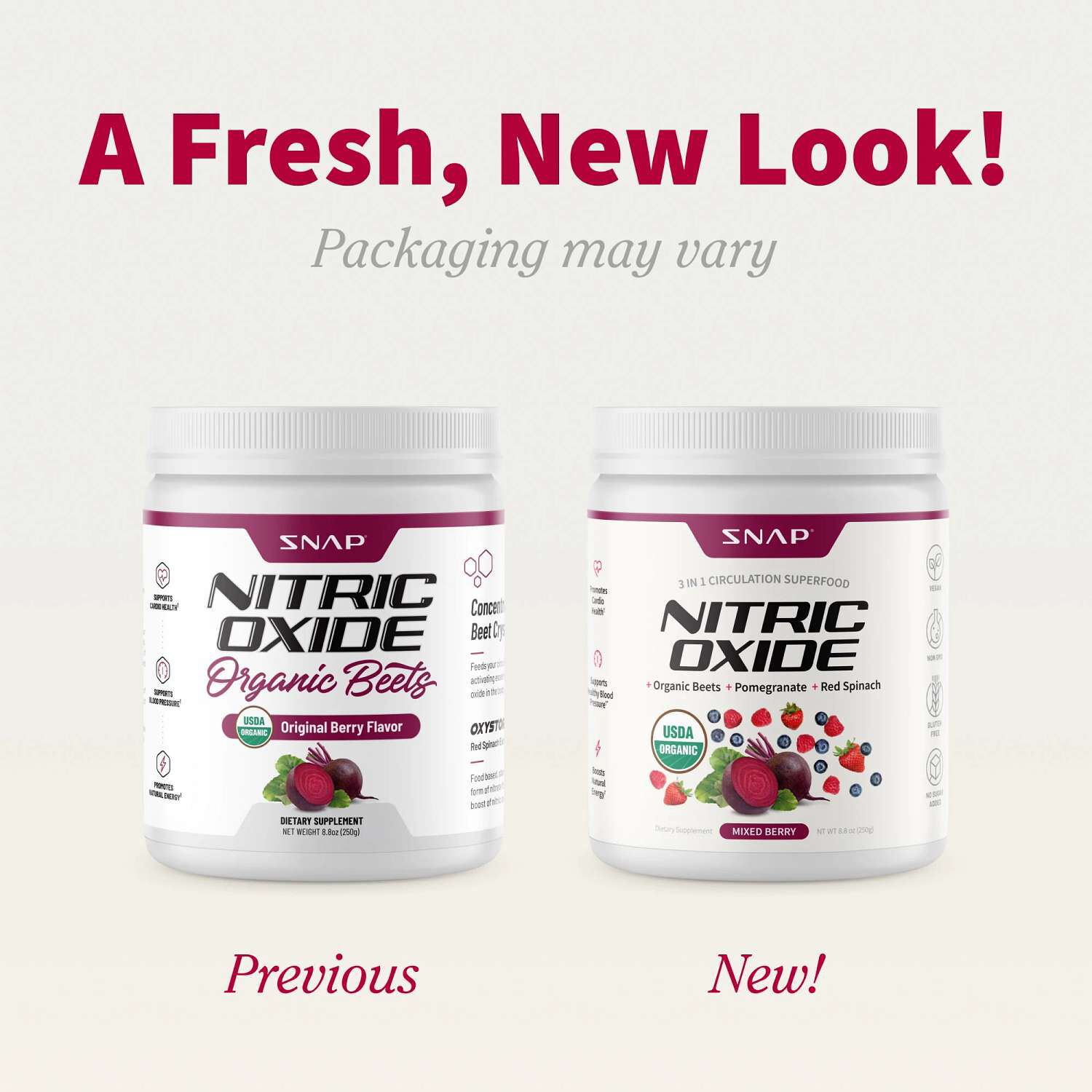 Nitric Oxide Organic Beets - 8.8 oz. (30 Servings)