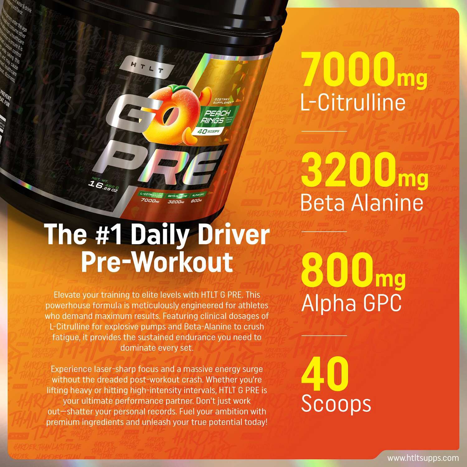 G-Pre - Peach Rings (40 Servings)
