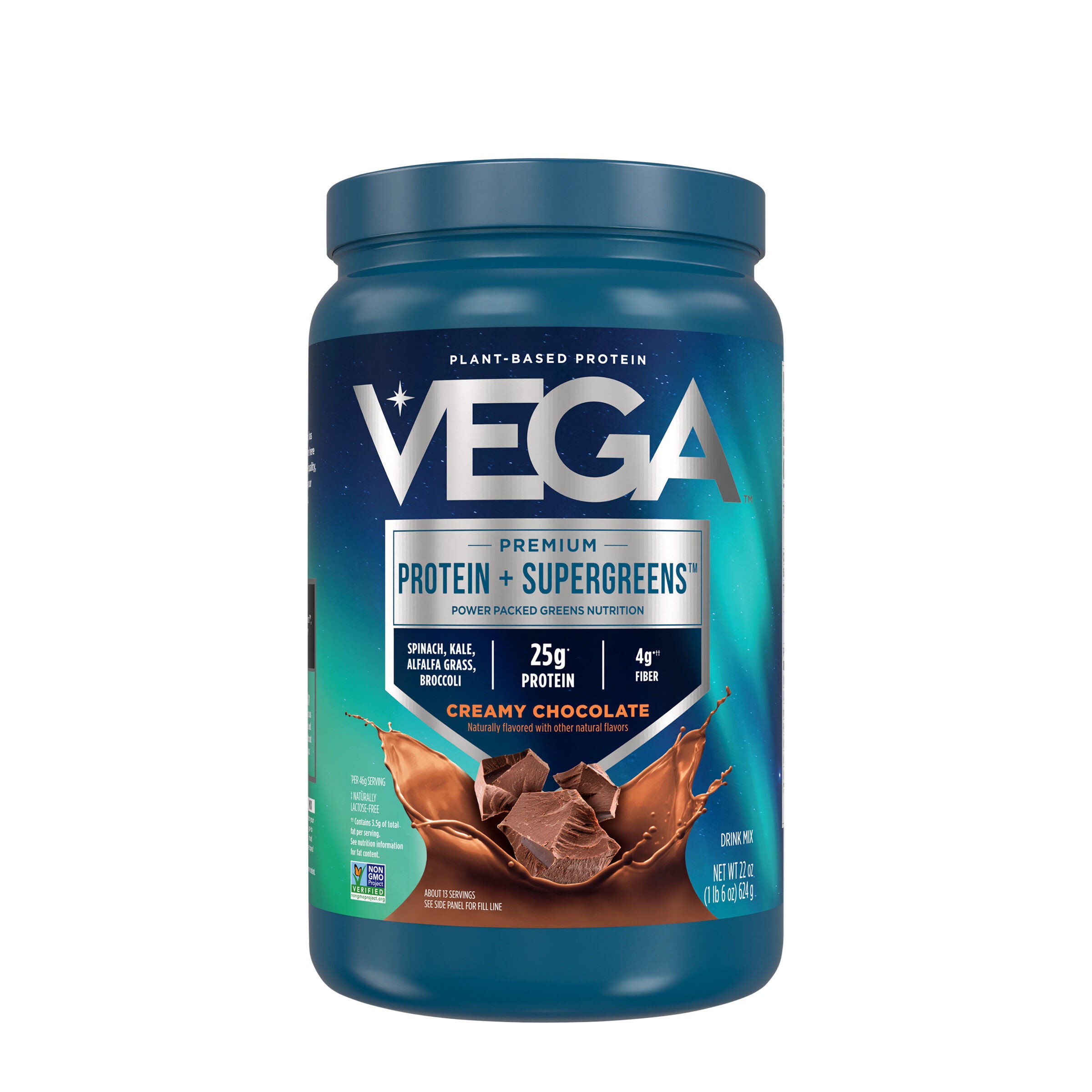 Premium Protein + Supergreens - Creamy Chocolate (13 Servings)  | GNC