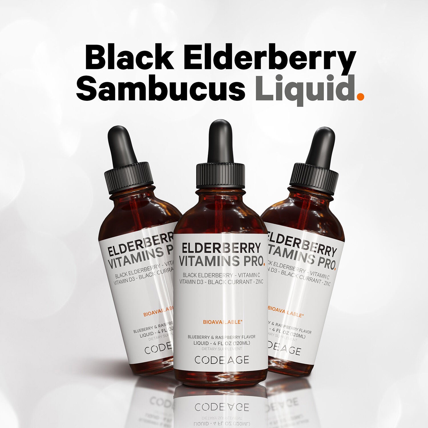 Elderberry Immune Complex Syrup Kids &amp; Adults Daily Vitamin - 4 oz. (60 Servings)  | GNC