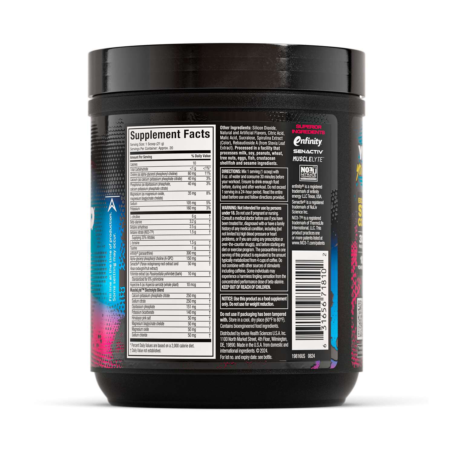 EuphoriQ Pre-Workout V2 - Rocket Pop (20 Servings)