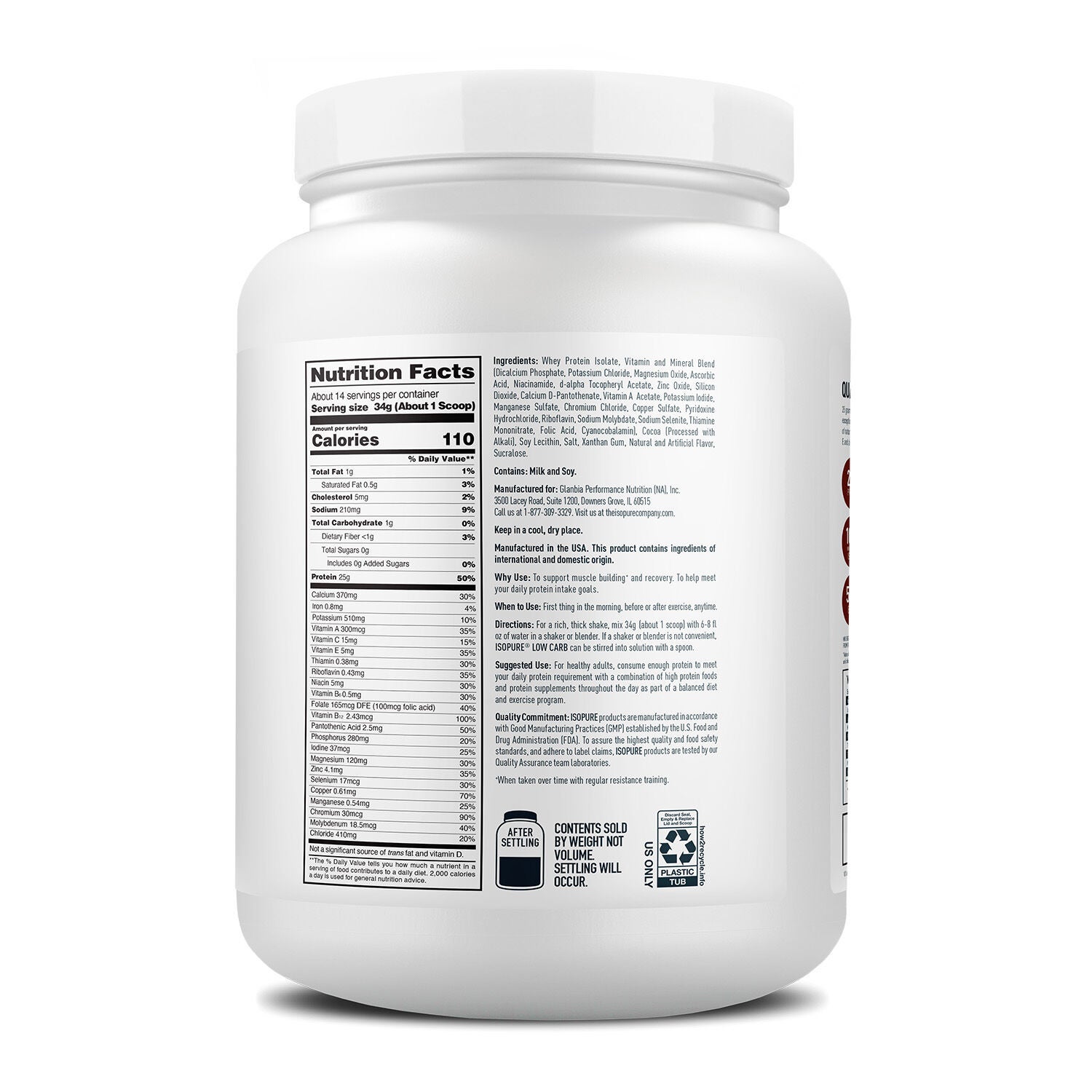 Protein Powder - Dutch Chocolate (14 Servings)  | GNC