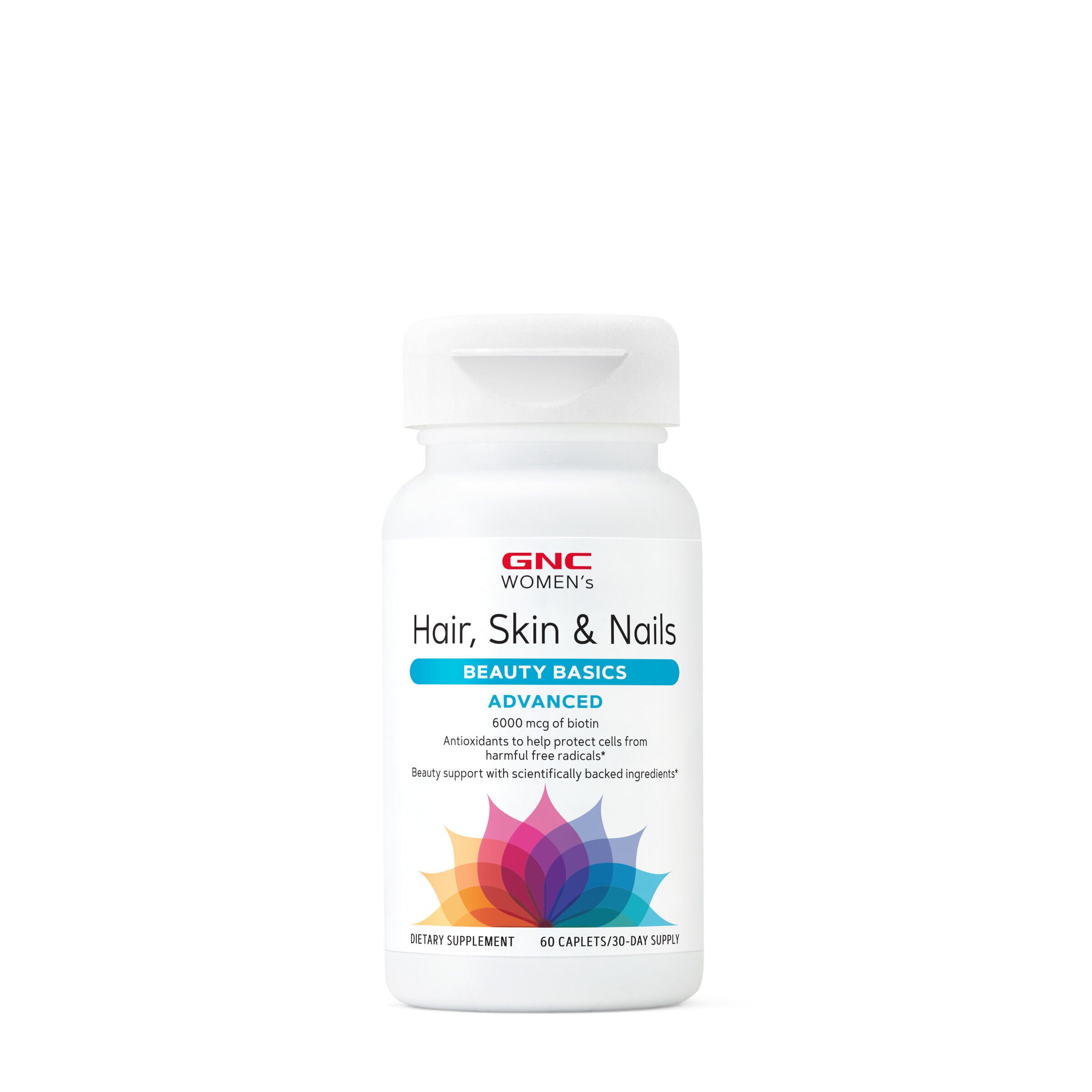 Advanced Hair, Skin & Nails Formula - 60 Caplets (30 Servings) | GNC