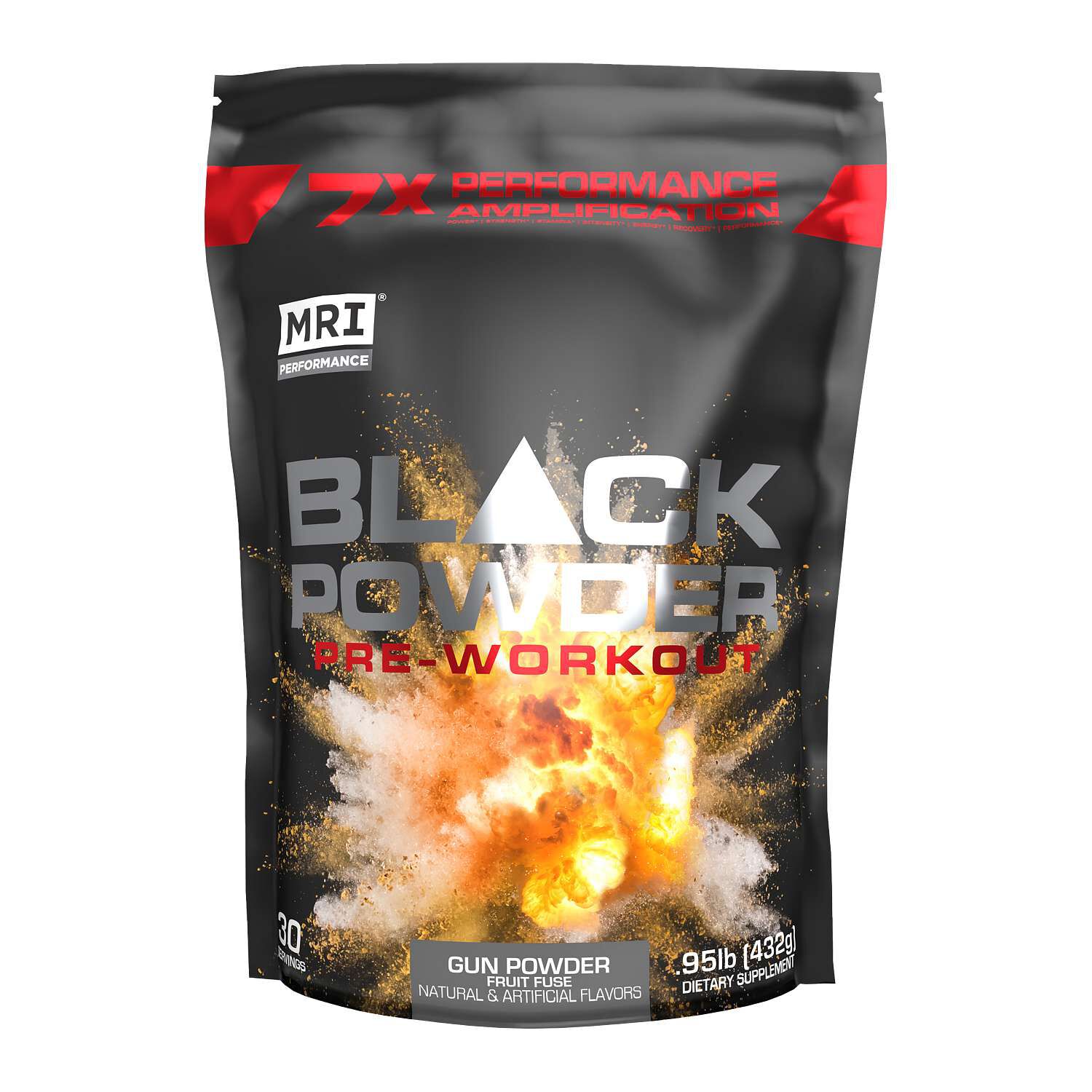 Black Powder Pre-Workout - Gun Powder Fruit Fuse (30 Servings) | GNC