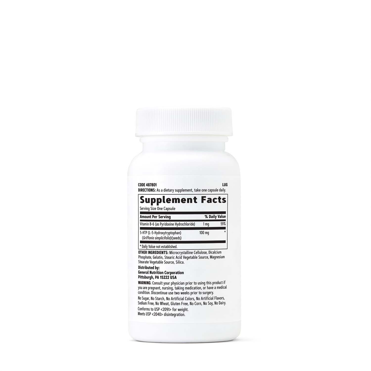 GNC 5-HTP Supplement Facts