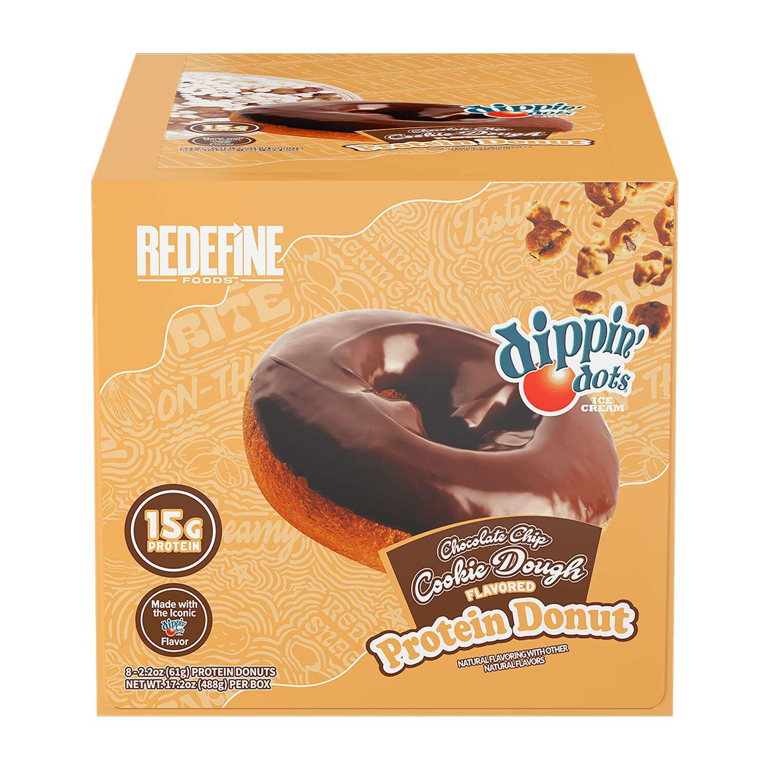 Protein Donut - Dippin' Dots Chocolate Chip Cookie Dough (8 Donuts)  | GNC