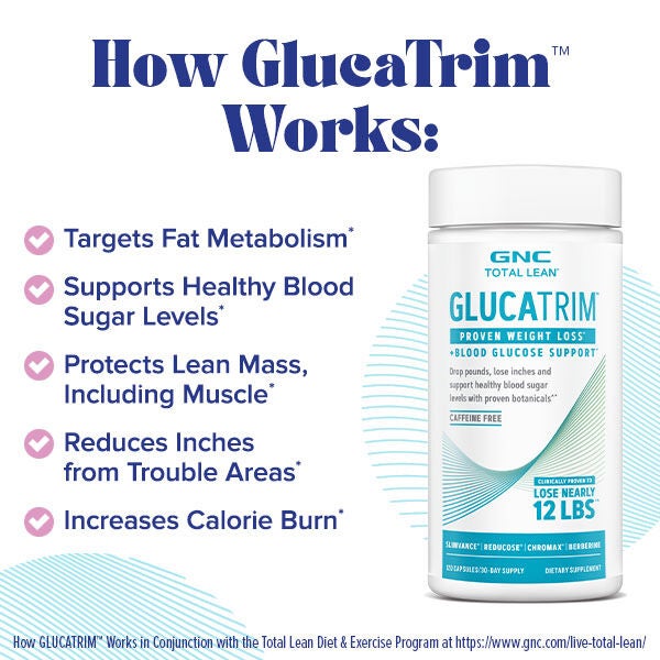 GlucaTrim&trade; - 120 Capsules (60 Servings)  | GNC