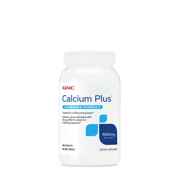 GNC Calcium Plus® 1000 mg: Features Calcium Magnesium ...