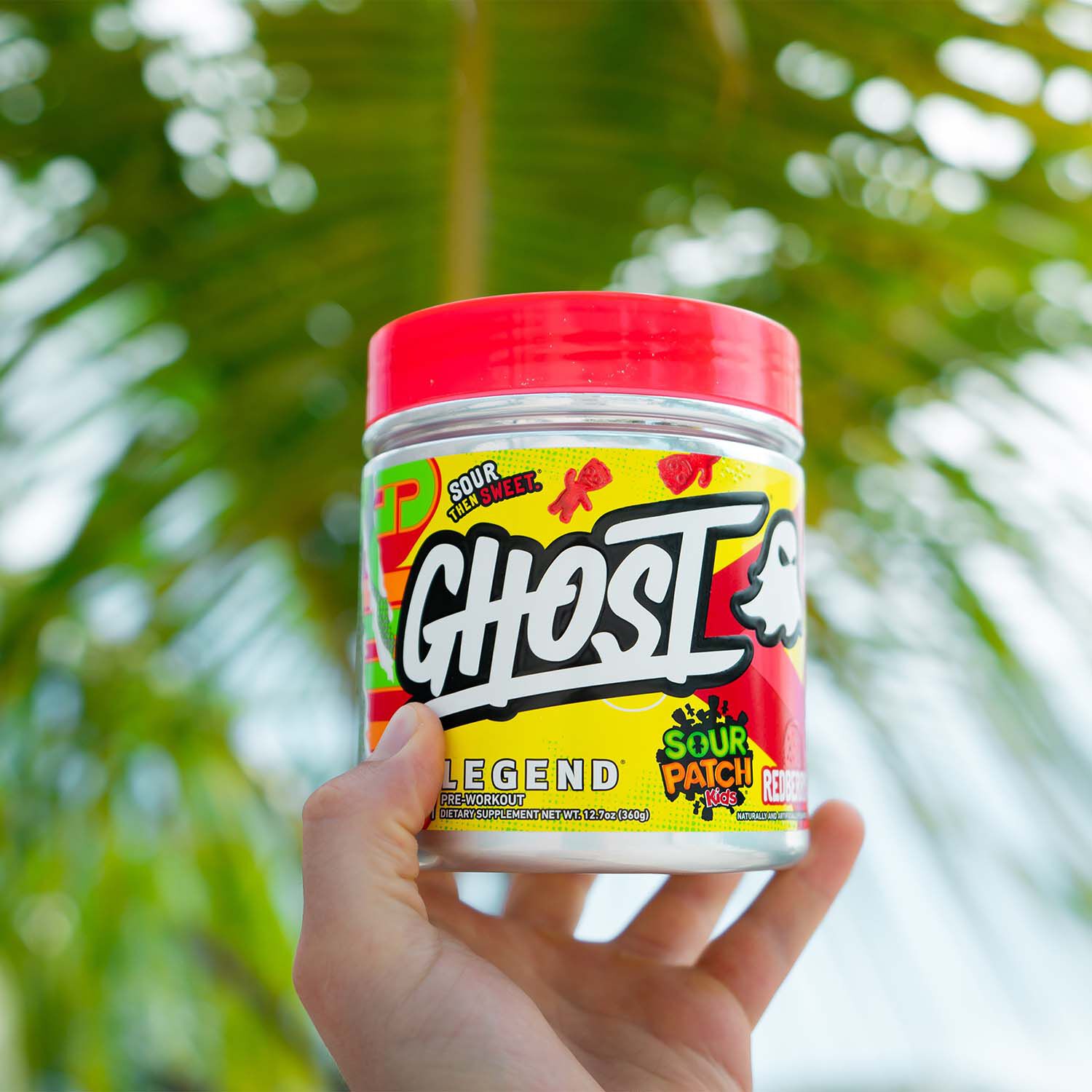 527951 GHOST® Get GHOST Pre Workout Sour Patch Kids Redberry, a sugar