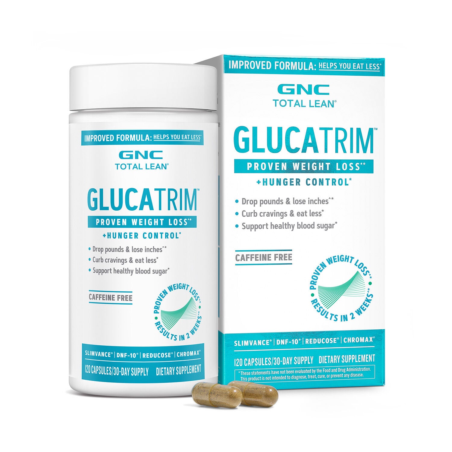 New &amp; Improved GlucaTrim&trade; - 120 Capsules (60 Servings)  | GNC