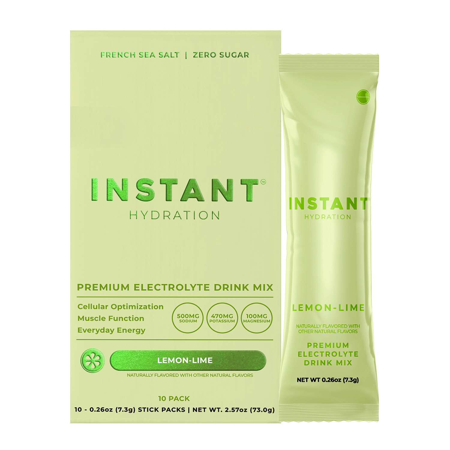 Premium Electrolyte Drink Mix - Lemon Lime (10 Stick Packs)