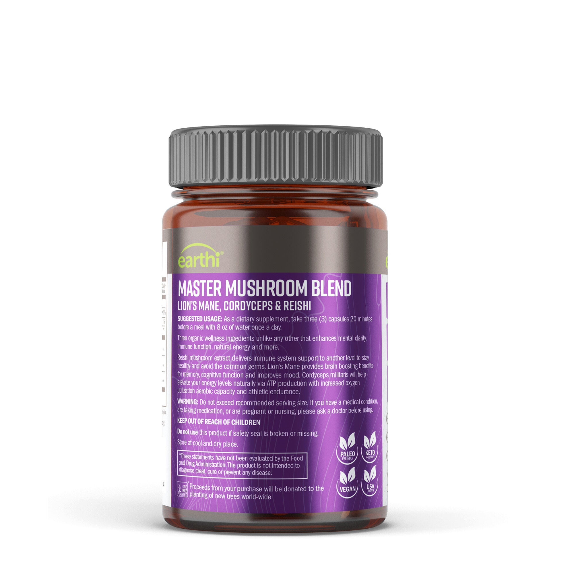 Master Mushroom Blend 500mg - 90 Capsules (30 Servings)  | GNC