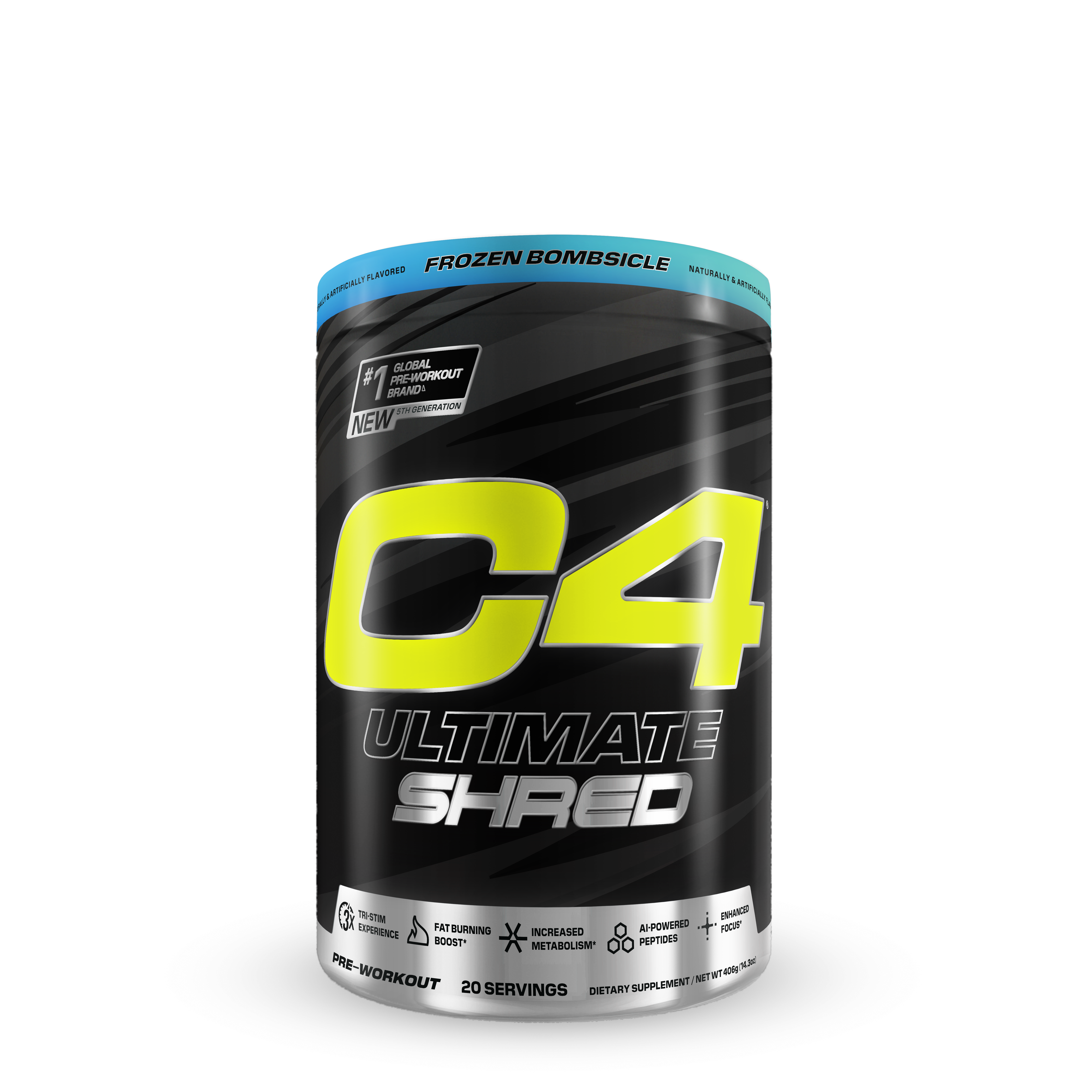 C4 Ultimate Shred Pre-Workout - Frozen Bombsicle (20 Servings)  | GNC