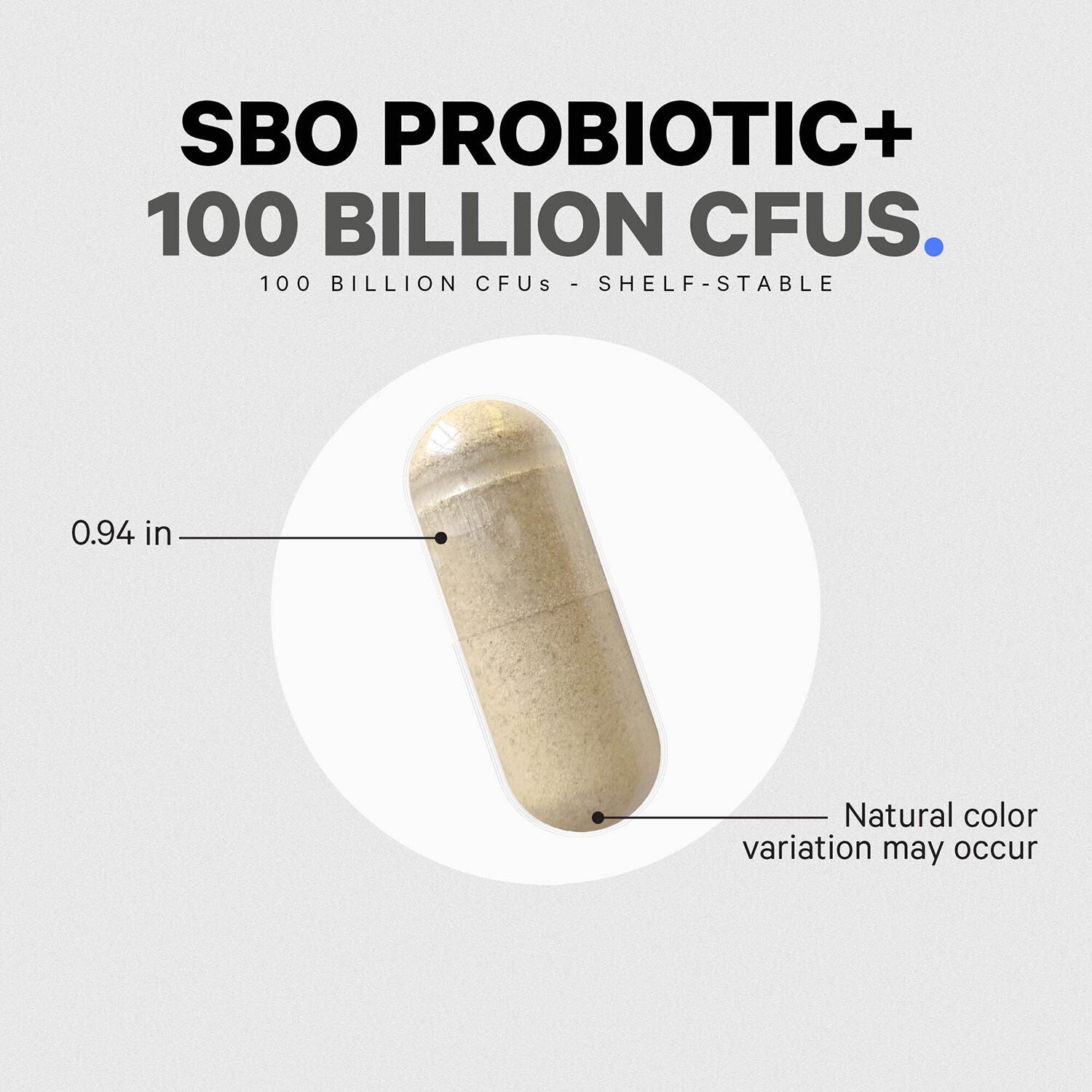 SBO Probiotic+ 100 Billion CFU &amp; Prebiotics Vegan Digestion - 90 Capsules (45 Servings)  | GNC