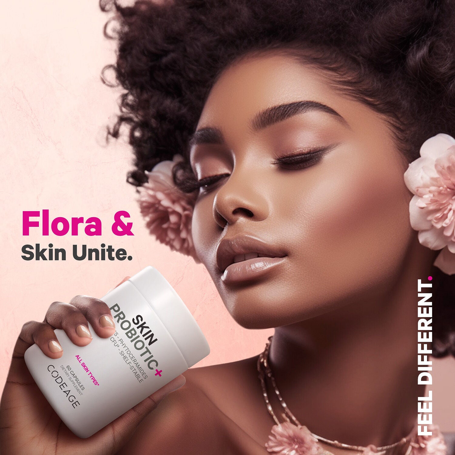 Beauty Skin Probiotic 50 Billion CFU &amp; Prebiotics Vegan Supplement - 60 Capsules (30 Servings)  | GNC