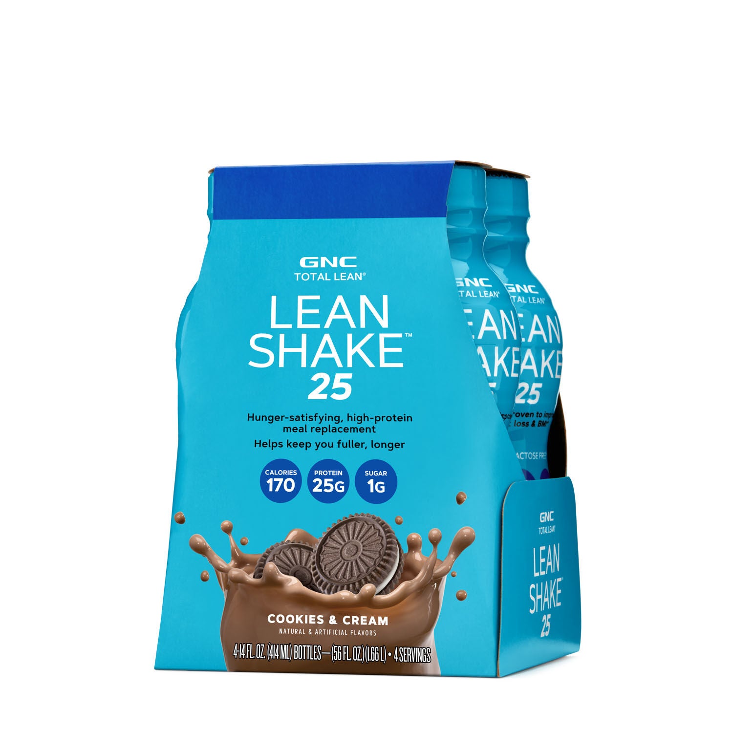 Lean Shake - Cookies & Cream - 14oz. (4 Bottles) | GNC