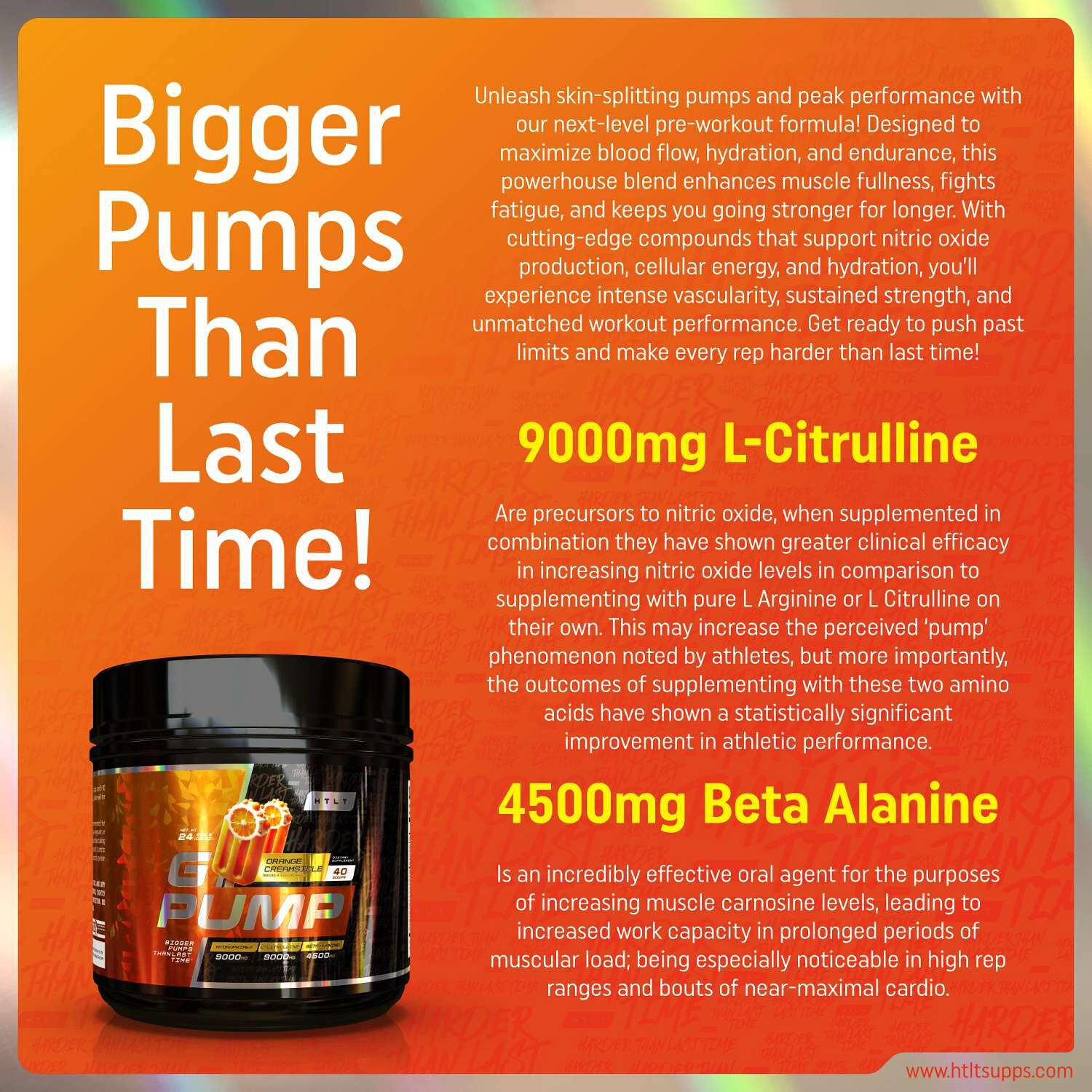 G-Pump - Orange Creamsicle (40 Servings)