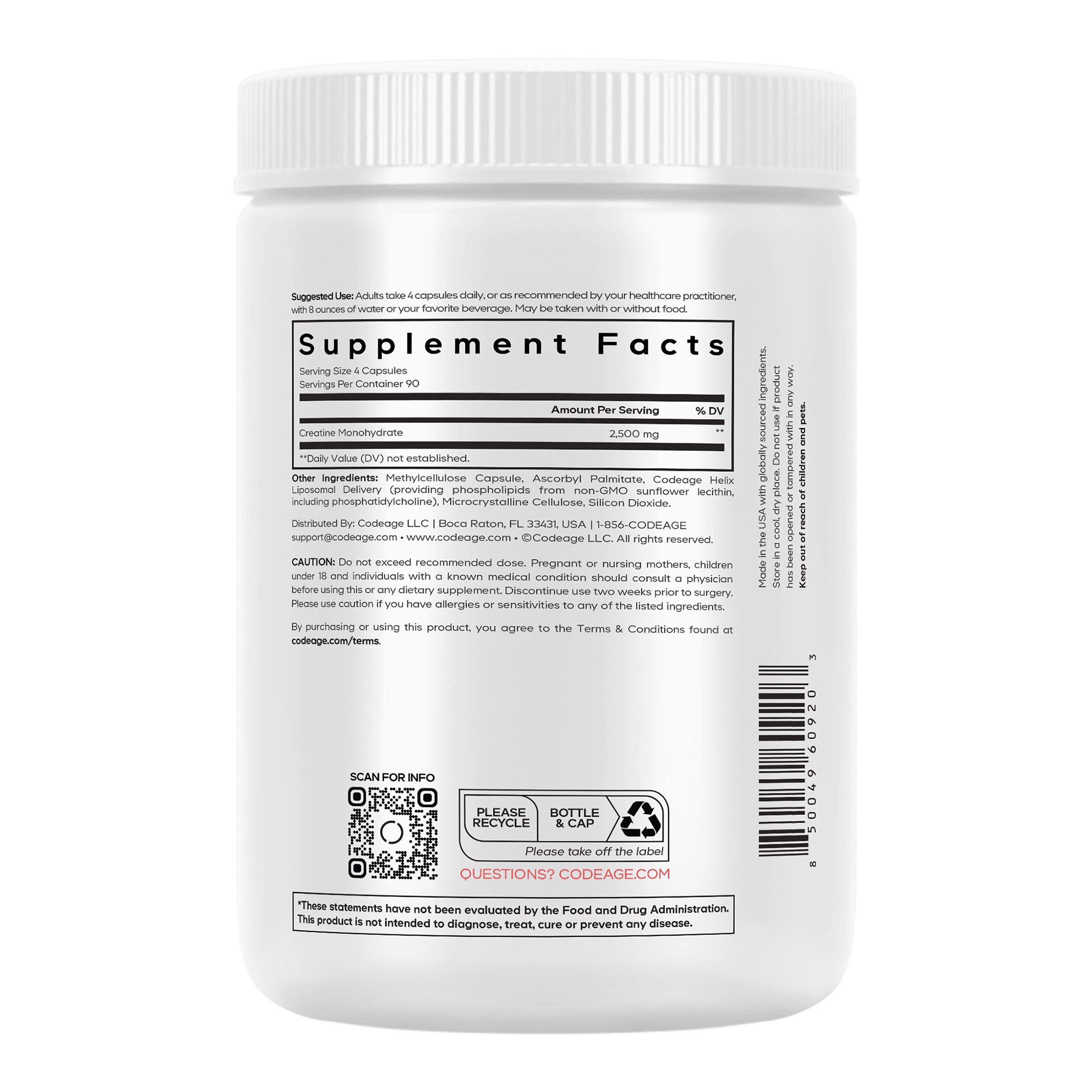 Liposomal Creatine - 360 Capsules (90 Servings)  | GNC