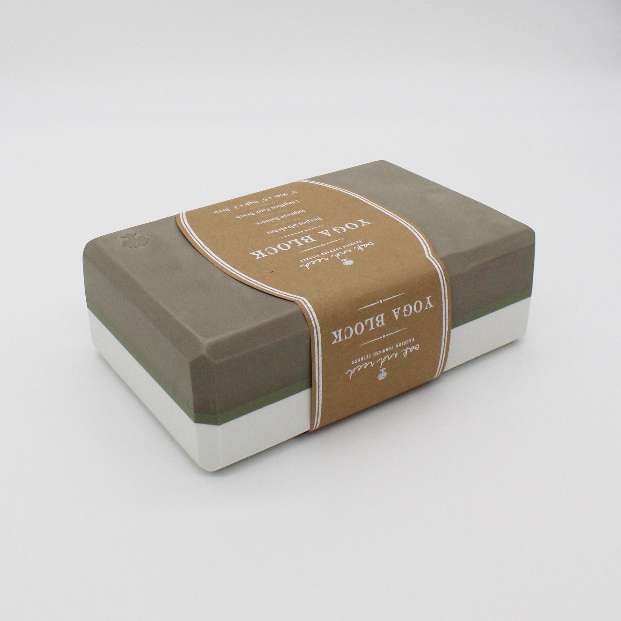 Colorblock Yoga Block - Moonrock/Sand  | GNC