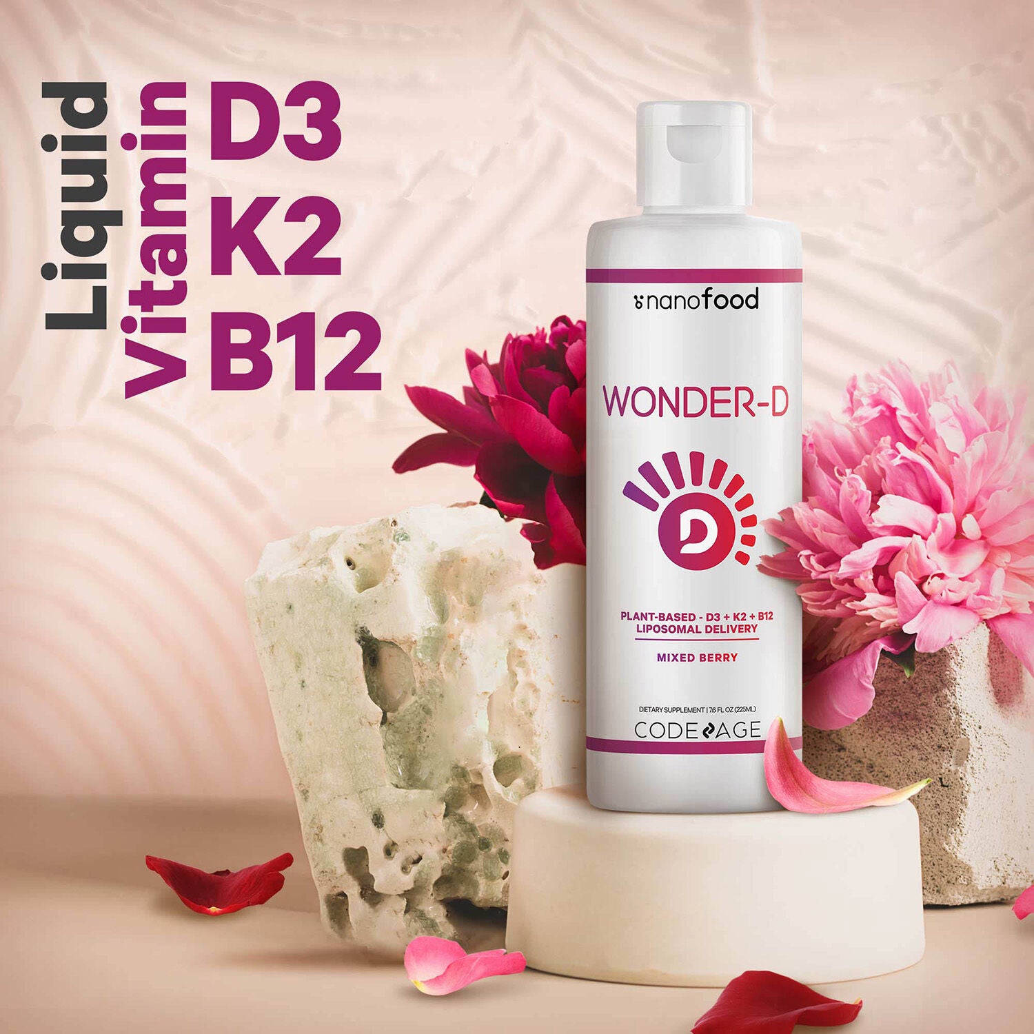 Wonder-D Plant-Based - Mixed Berry - 7.6 oz. &#40;45 Servings&#41;  | GNC