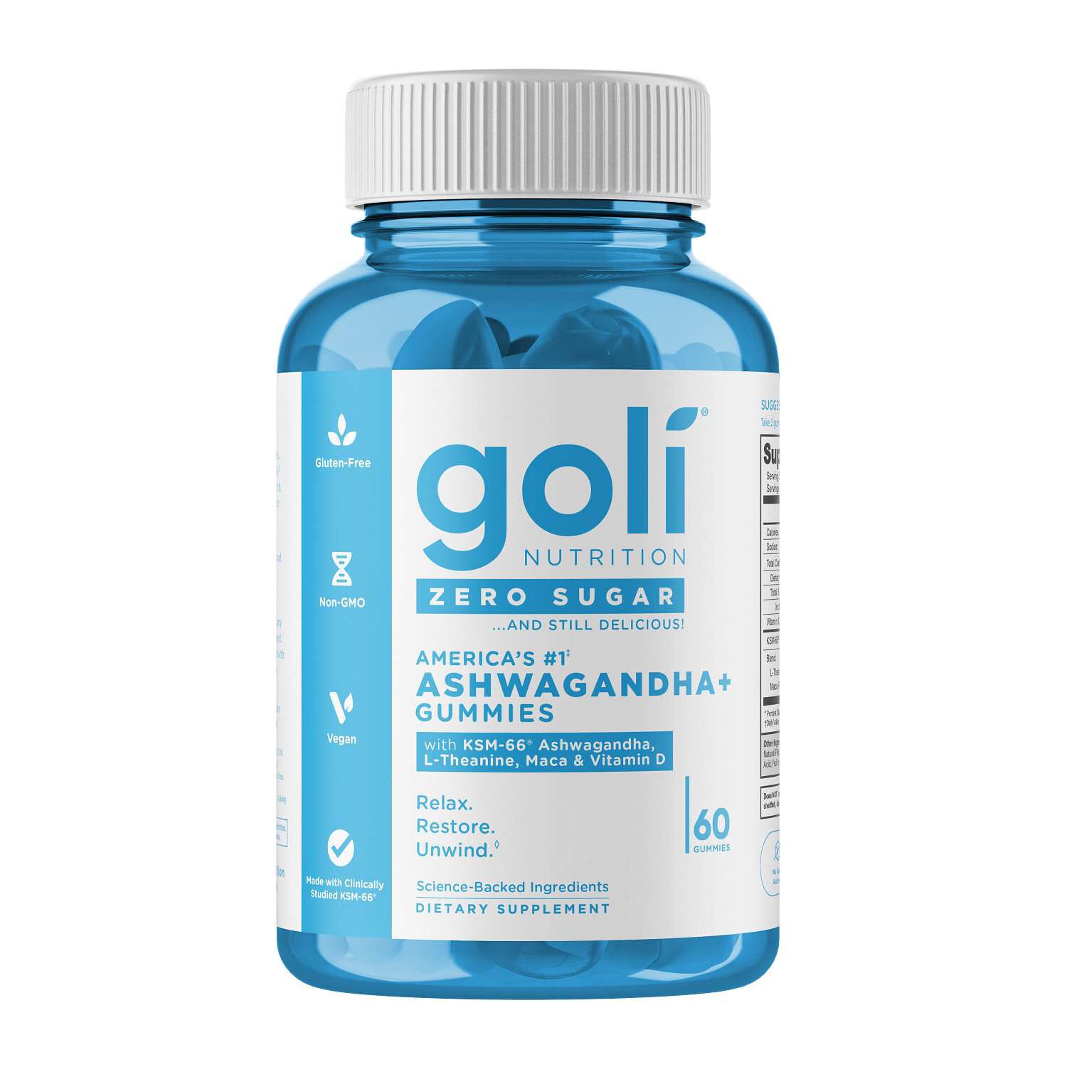 Goli® Ashwagandha+ Gummies - 60 Gummies (30 Servings) | GNC