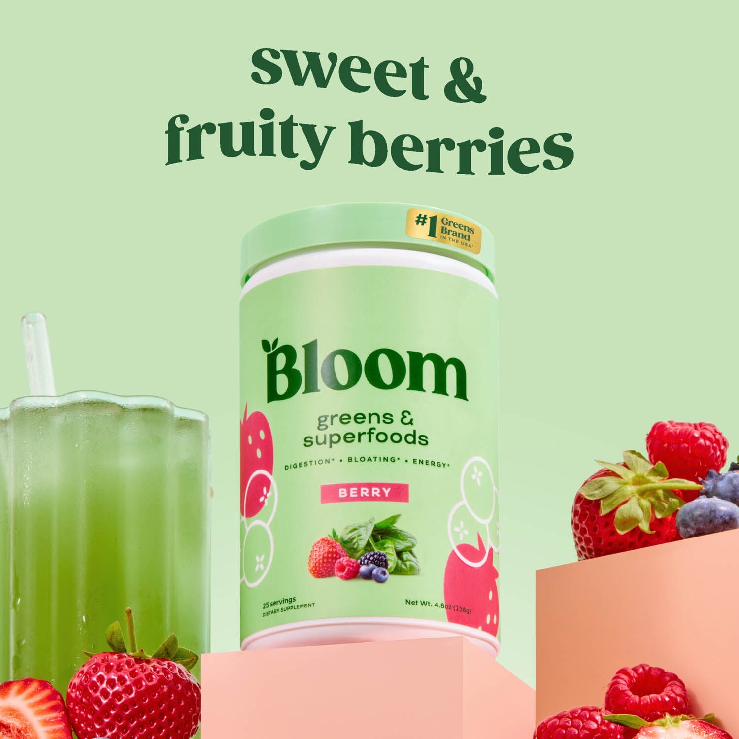 Greens &amp; Superfoods - Berry (25 Servings)  | GNC