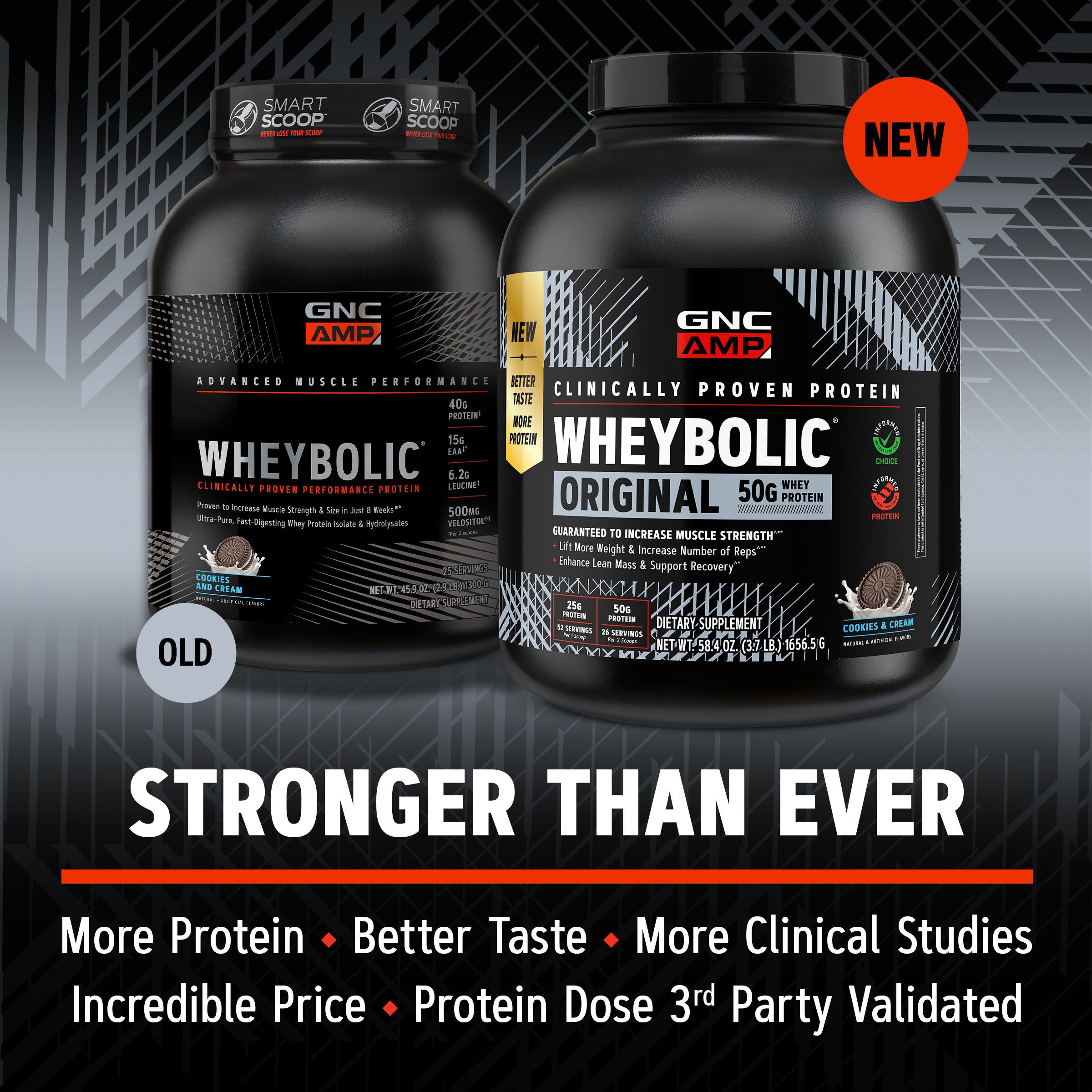 New Wheybolic - Cookies &amp; Cream (52 Servings) Cookies and Cream | GNC