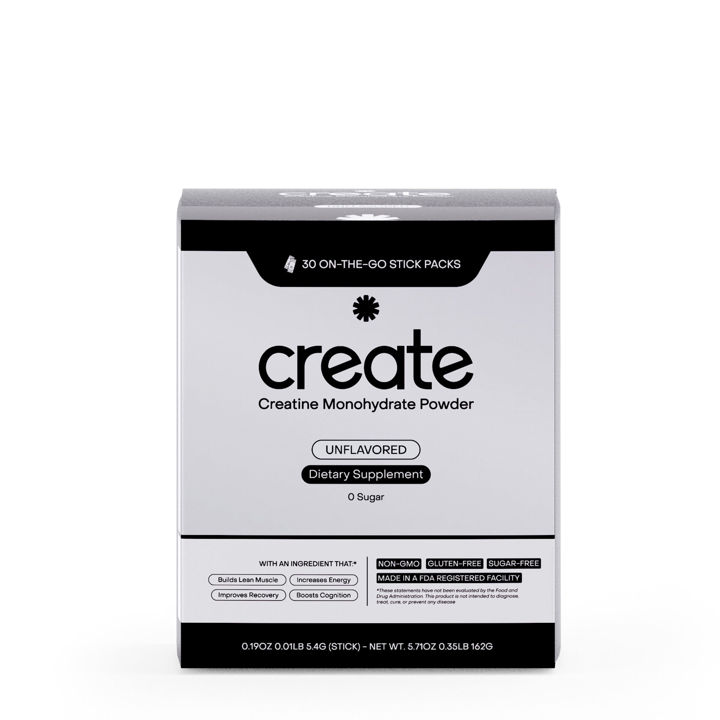 Creatine Monohydrate On-The-Go Stick Packs - Unflavored (30 Stick Packs)  | GNC