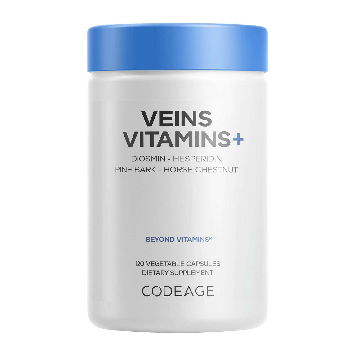 Veins Vitamins+ - 120 Vegetable Capsules (30 Servings) | GNC