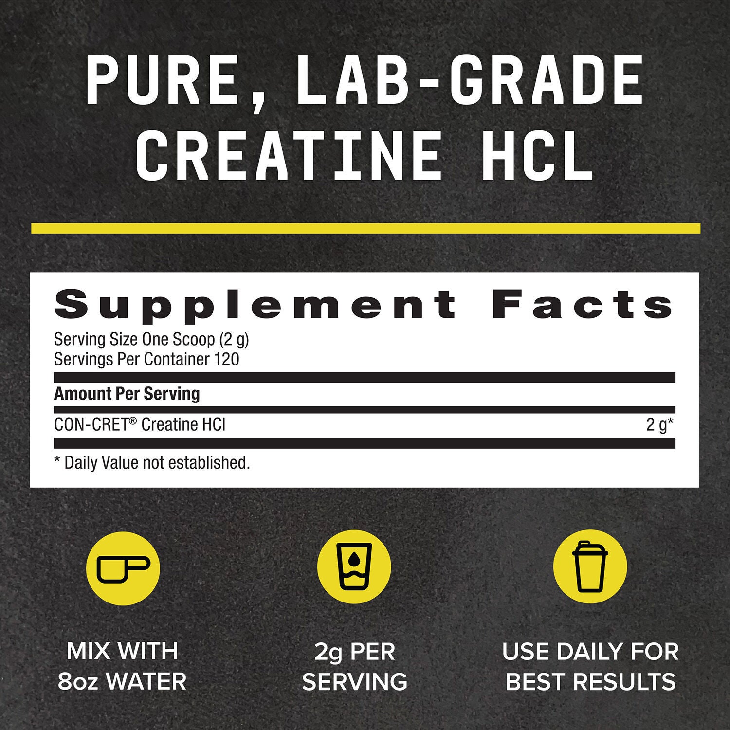Chemistry Labs&trade; Creatine HCl (120 Servings)  | GNC