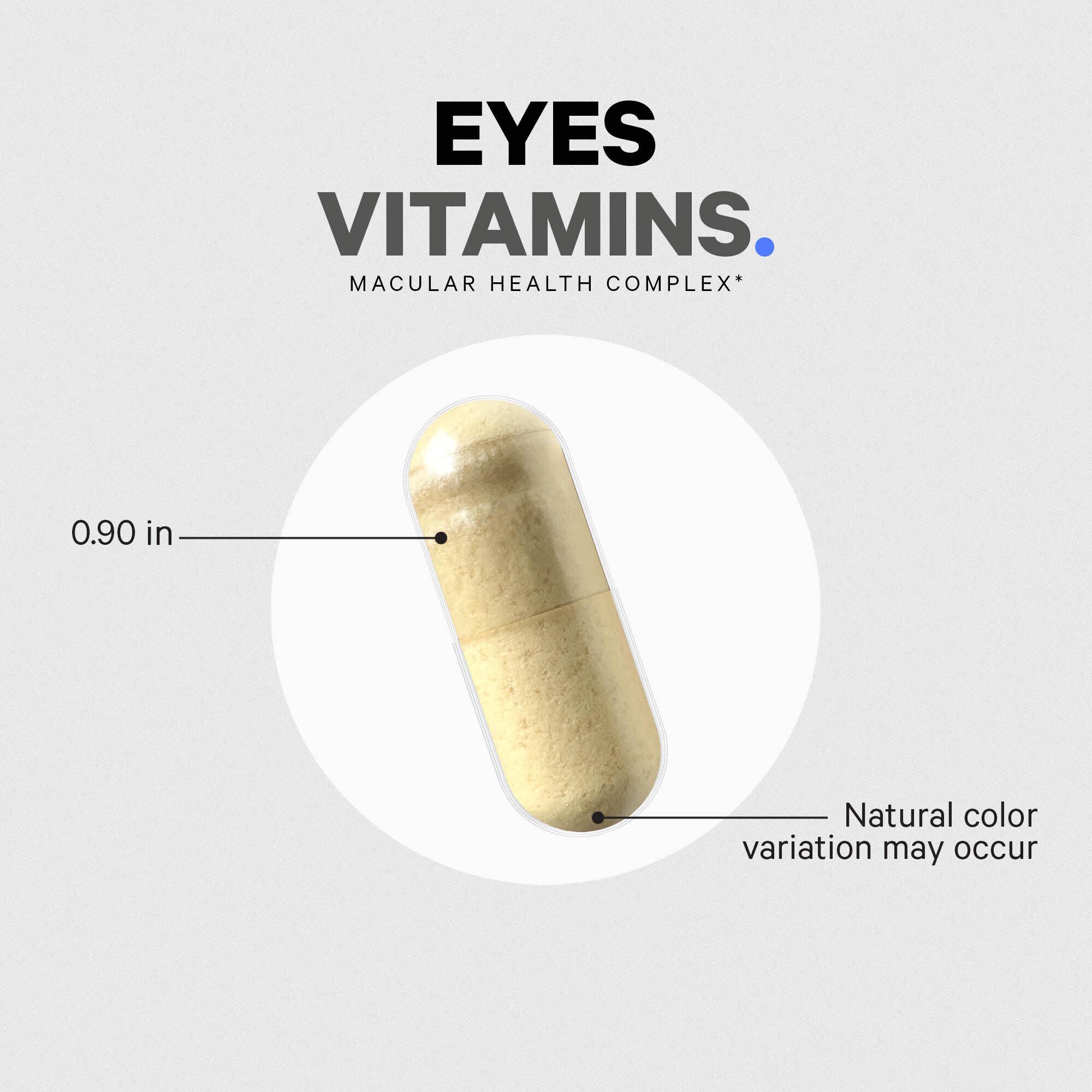 Eyes Vitamins+ Macular Health Complex - 120 Vegetable Capsules (60 Servings)  | GNC