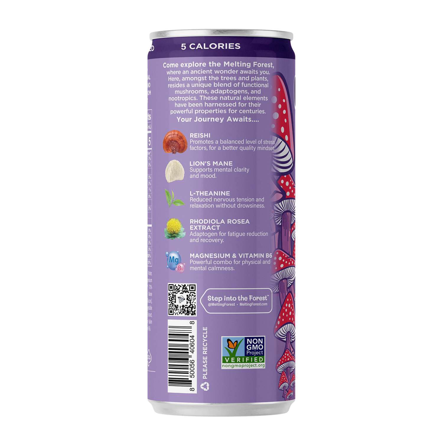Functional D-Stress Drink - Strawberry Lavender - 12 oz. (12 Cans)