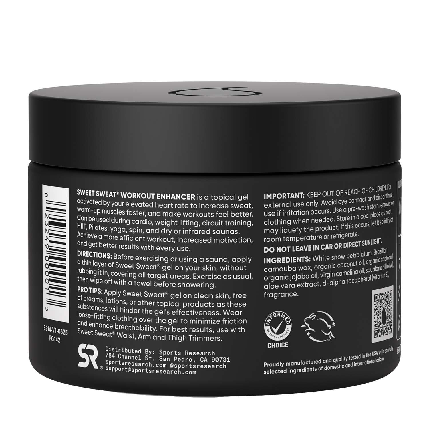 Sweet Sweat&trade; Workout Enhancer - 6.5 oz. (1 Jar)