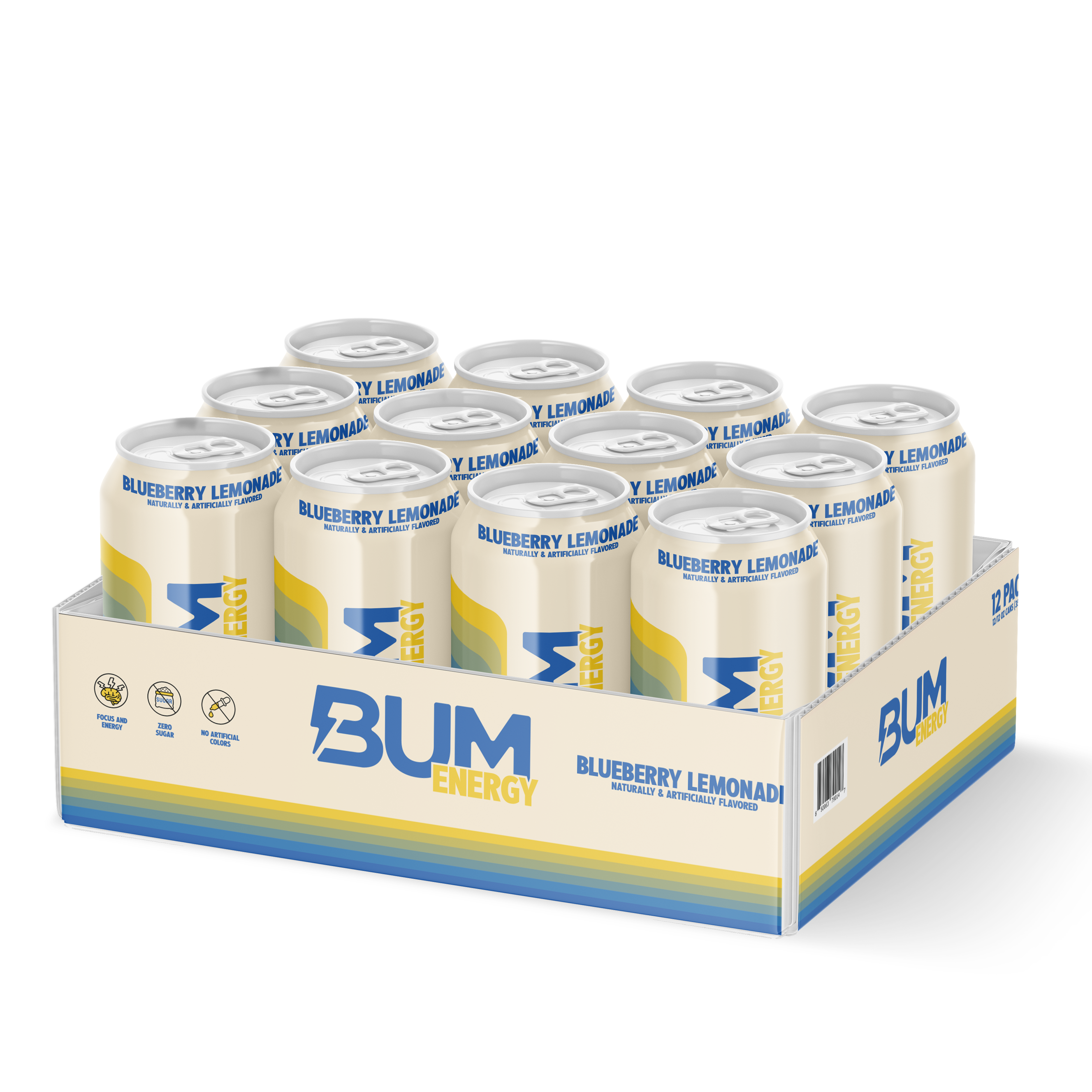 Energy Drink - Blueberry Lemonade - 12oz. (12 Cans)  | GNC