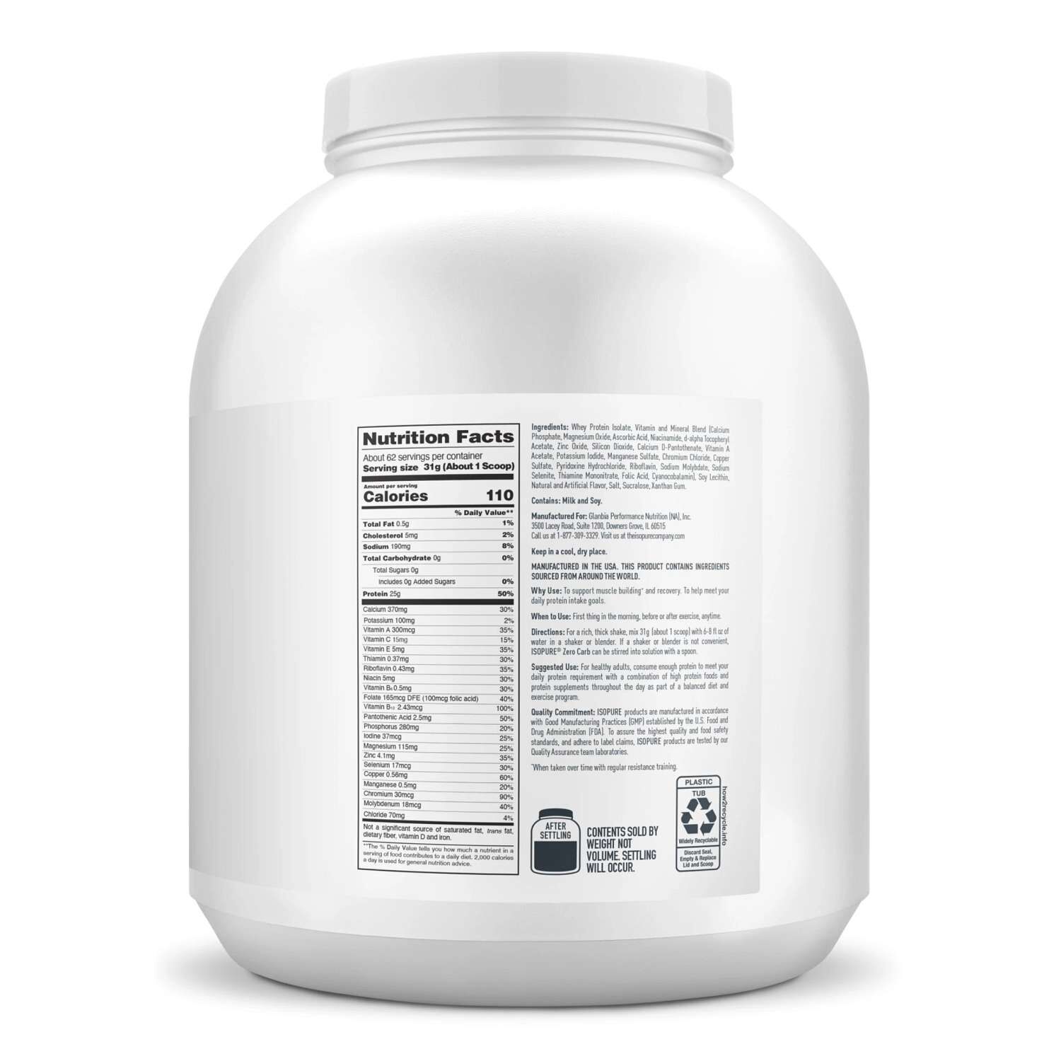 Protein Powder - Creamy Vanilla (62 Servings)