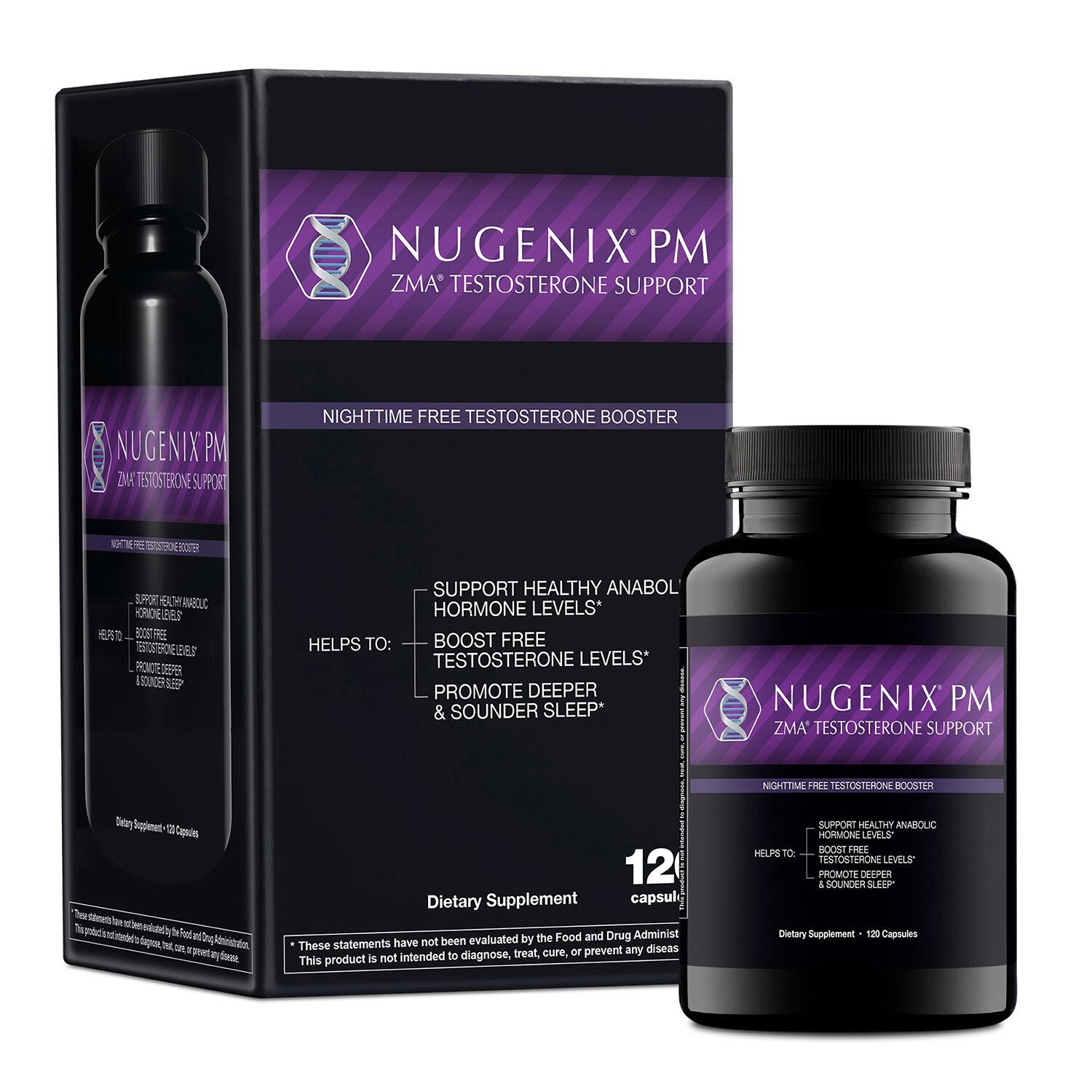 PM ZMA® Testosterone Support - 120 Capsules (30 Servings)