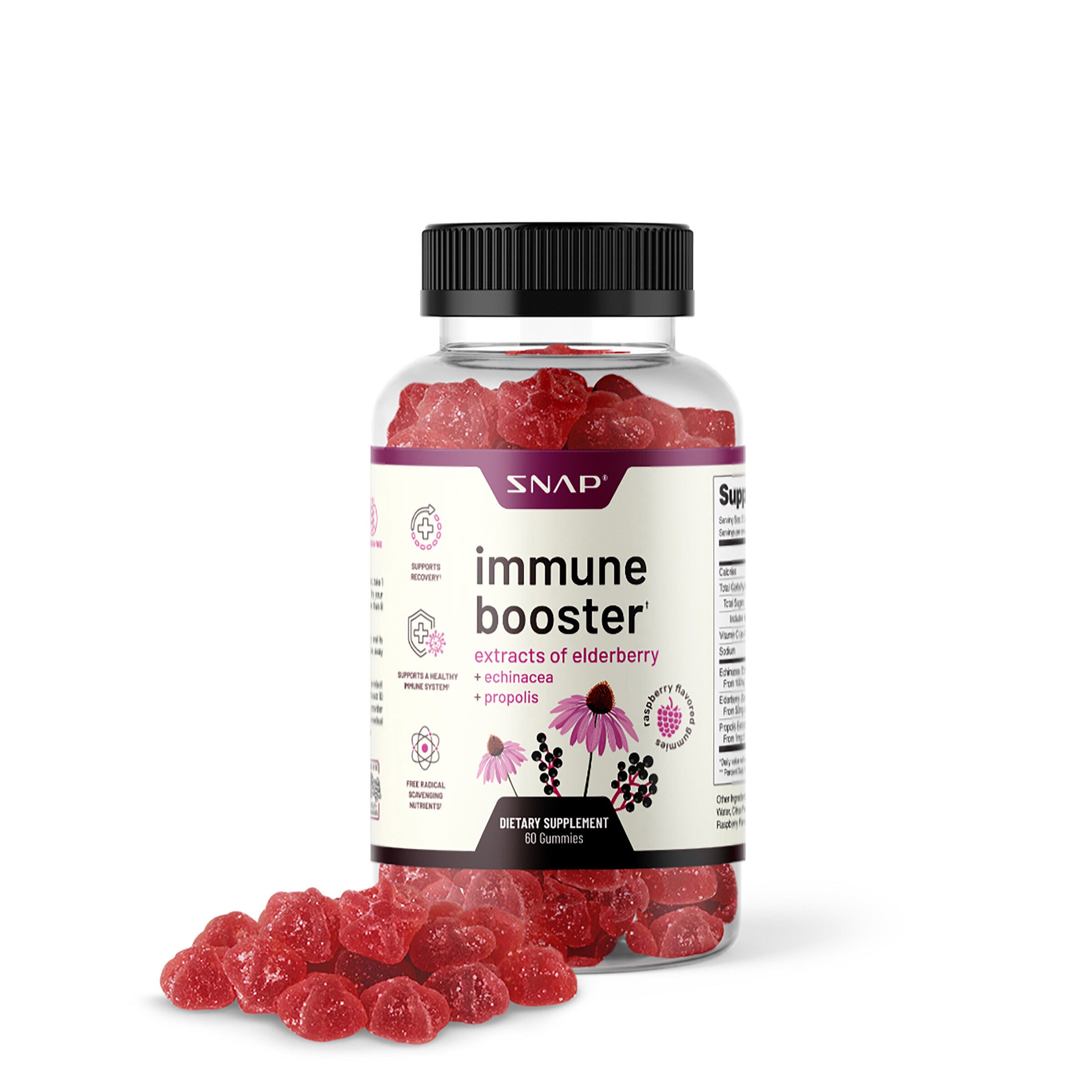 Immune Booster Elderberry Extract - 60 Gummies (30 Servings)  | GNC