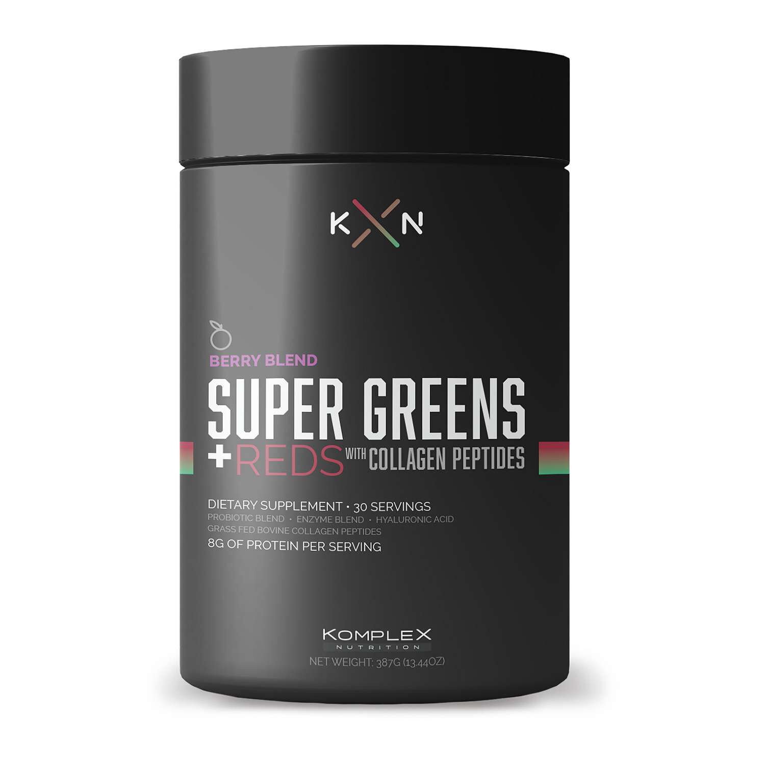 Super Greens + Reds Collagen Peptides - Berry Blend - 13.44 oz. (30 Servings)