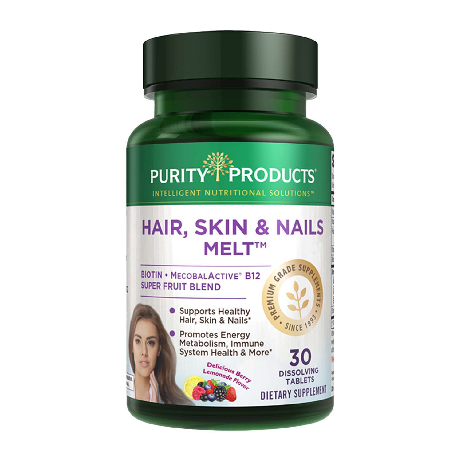 Hair, Skin, & Nails Melt - 30 Tablets (30 Servings)