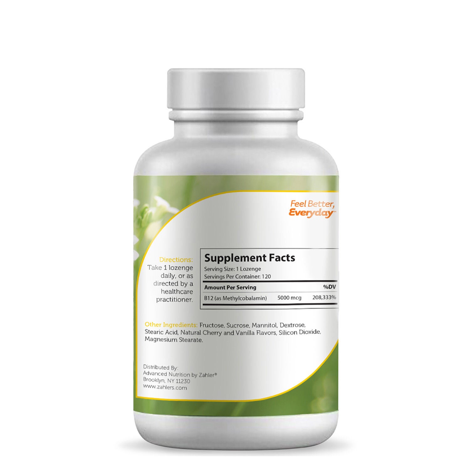 B12 Energizer+&trade; 5000mcg - 120 Lozenges (120 Servings)  | GNC