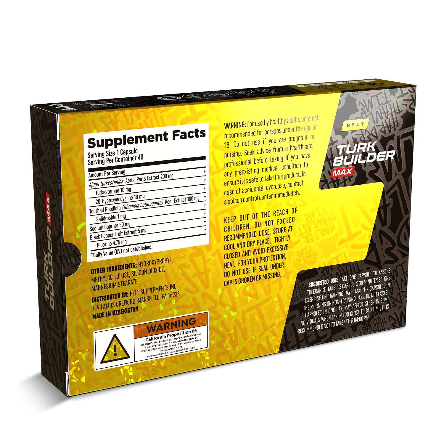 Turk Builder MAX - 40 Capsules (40 Servings)