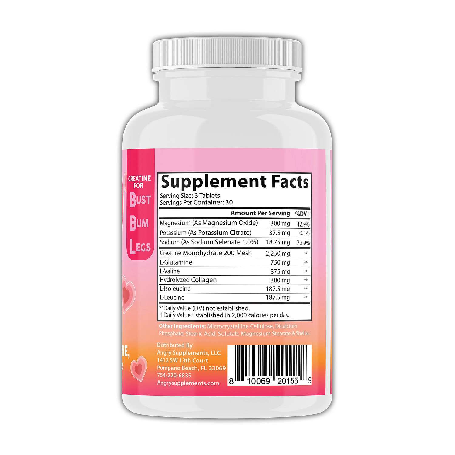 Better Booty BBL Creatine - 90 Tablets (30 Servings)